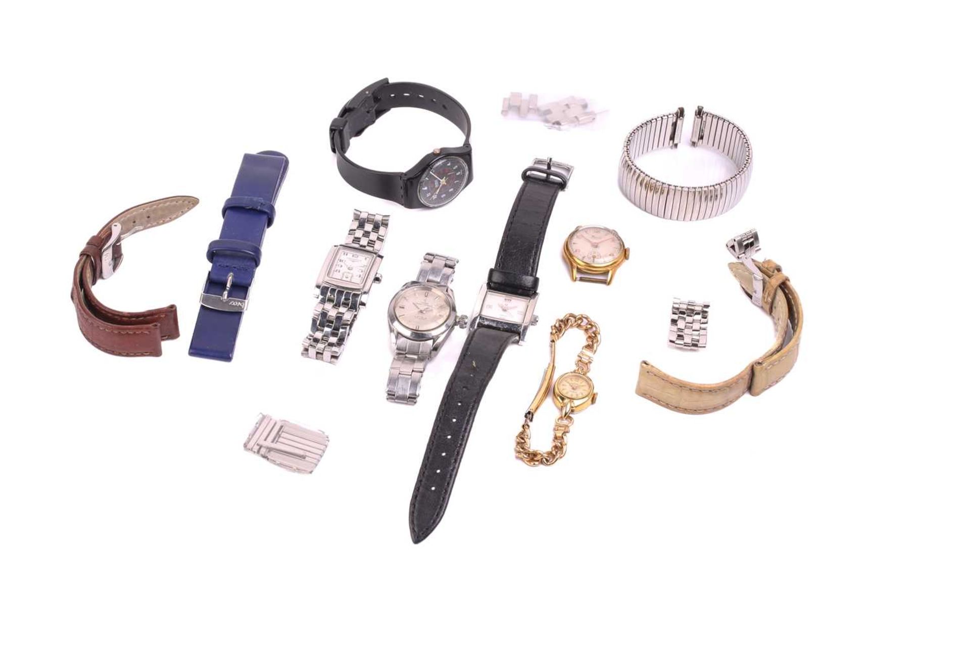 A colection of ladies wristwatches including a Tudor Princess Oysterdate stainless steel 24 mm