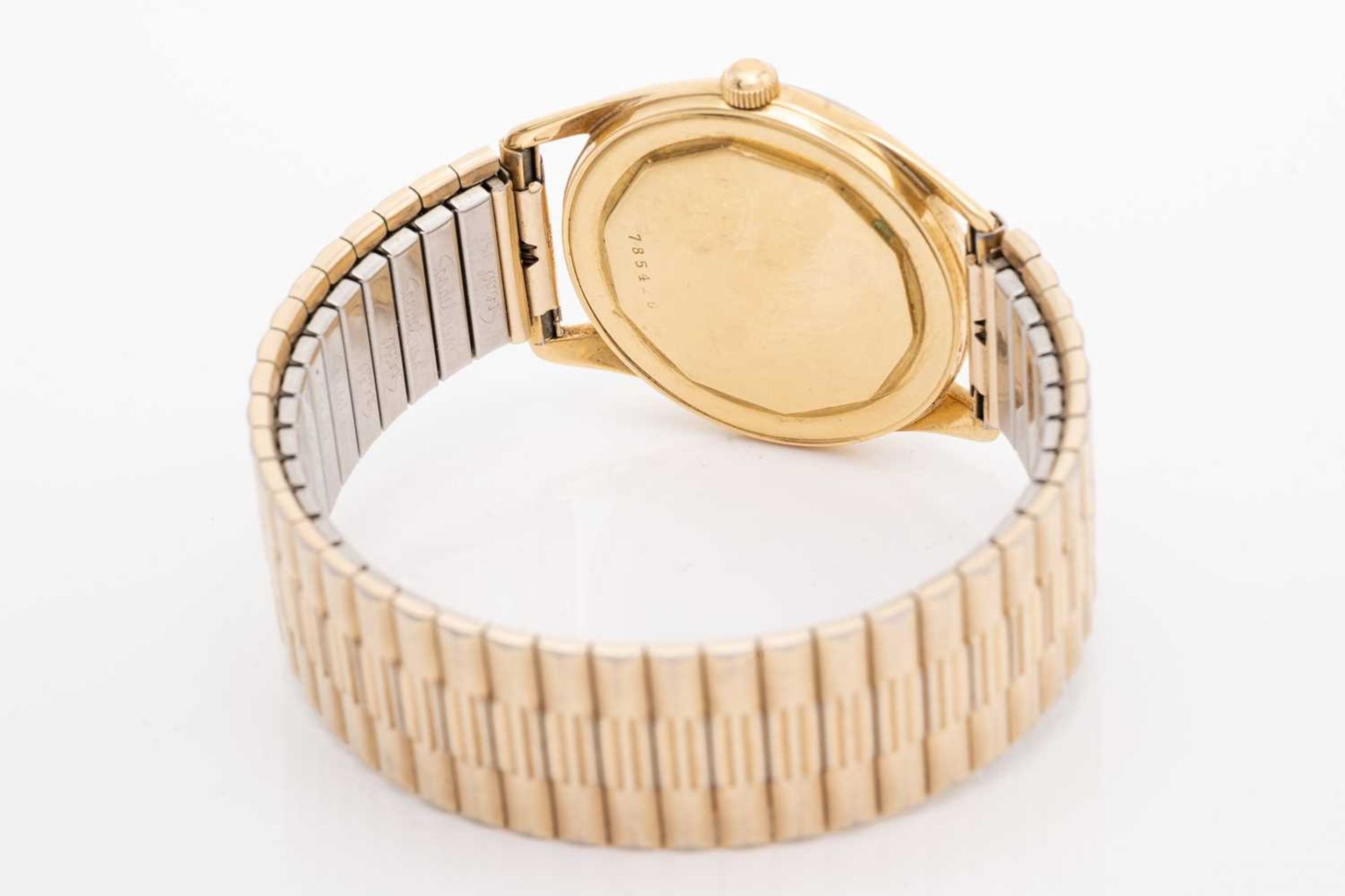 A Zenith gold dress watch, featuring a swiss made mechanical ultra-thin movement in a yellow metal - Bild 3 aus 5
