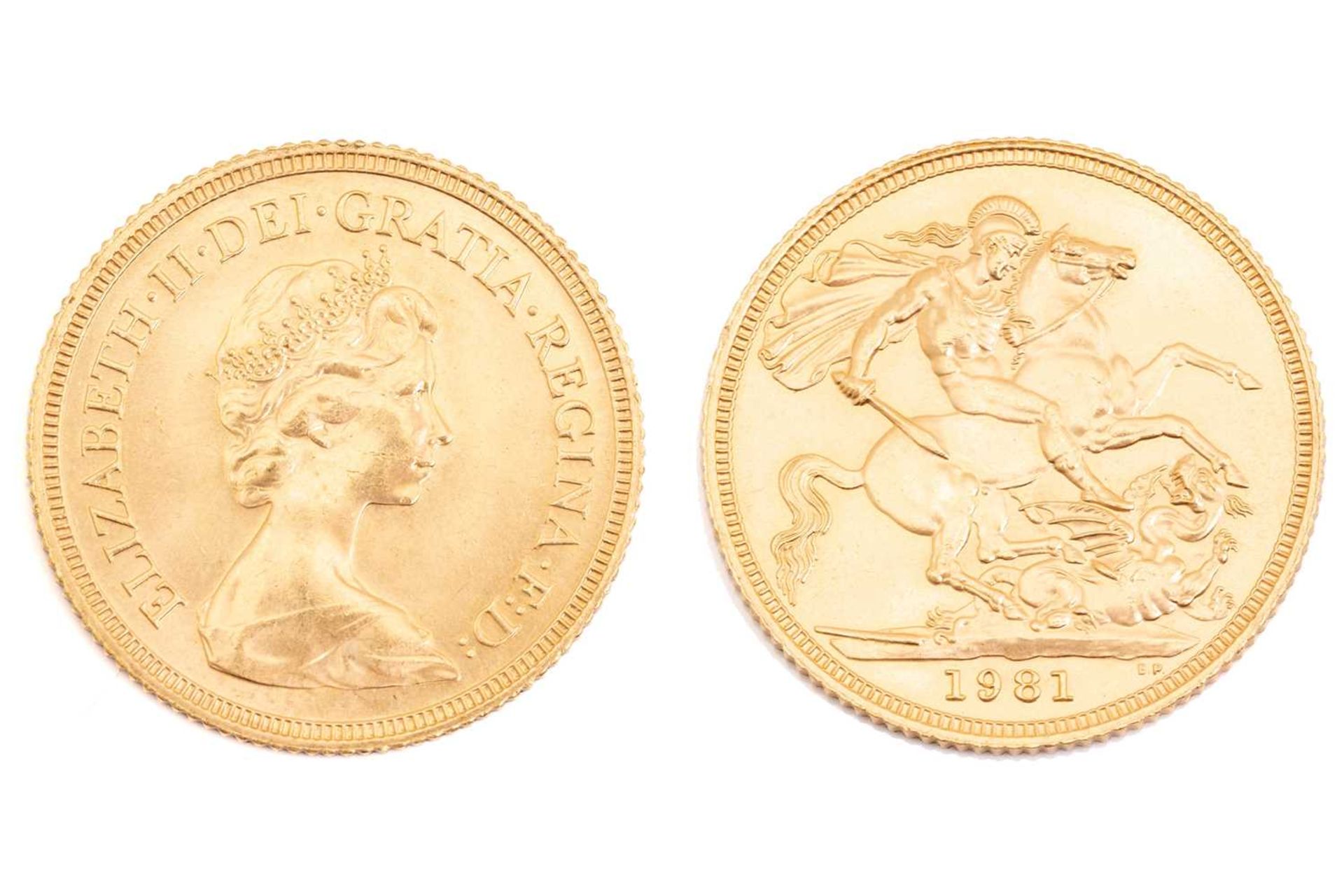 An Elizabeth II full sovereign, dated 1981.VF - Image 3 of 3