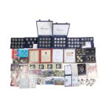 A Westminster-cased set of 2012 Olympics £5 proof coin set of 28, together with a Westminster-