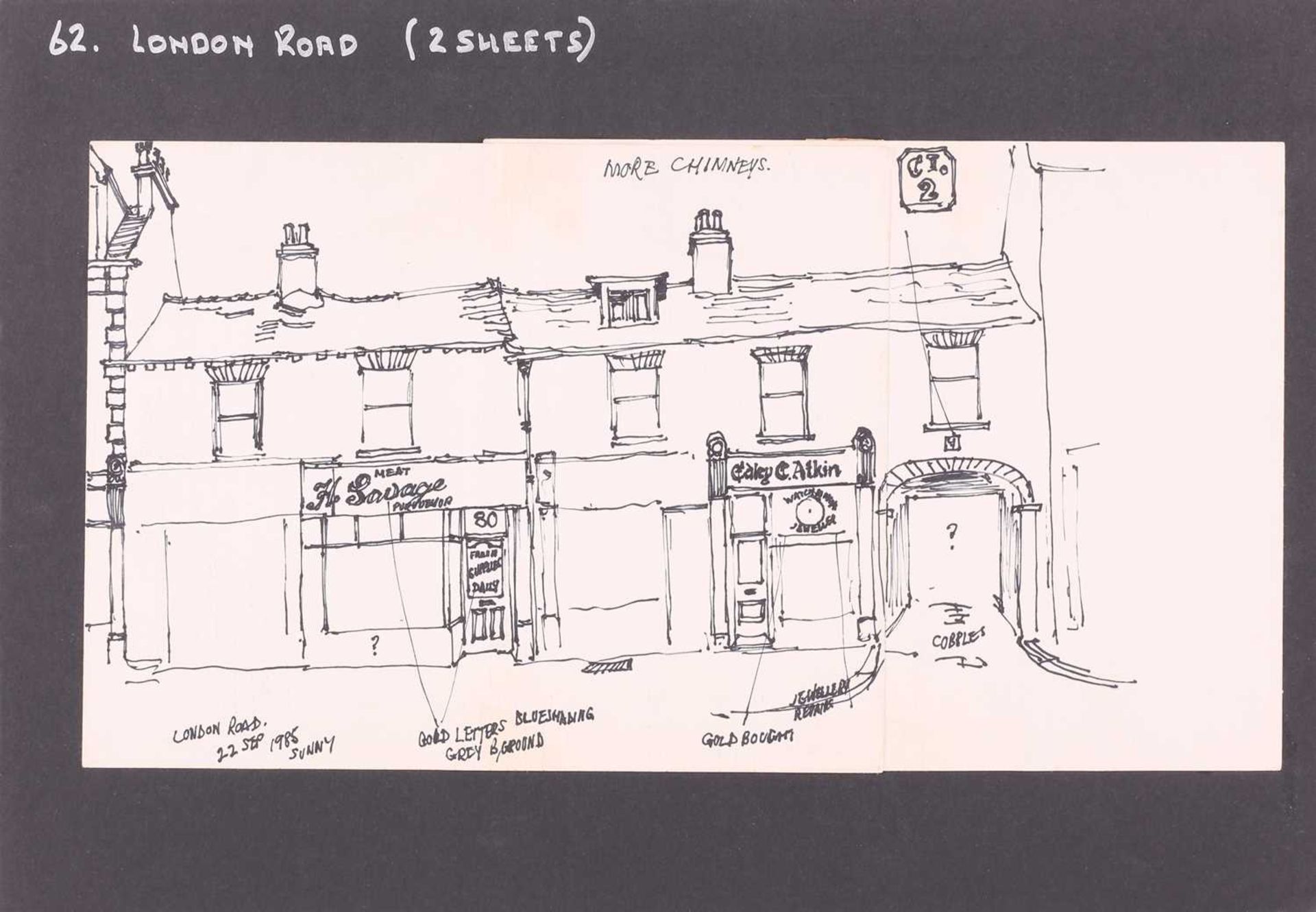 George Cunningham (1924 - 1996), panoramic views of Sheffield streets and the Peak District, - Image 27 of 41