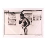 Chris Smith (b.1937), ‘No Pain/No Gain’, Muhammad Ali, 1971, gelatin silver print (printed later),