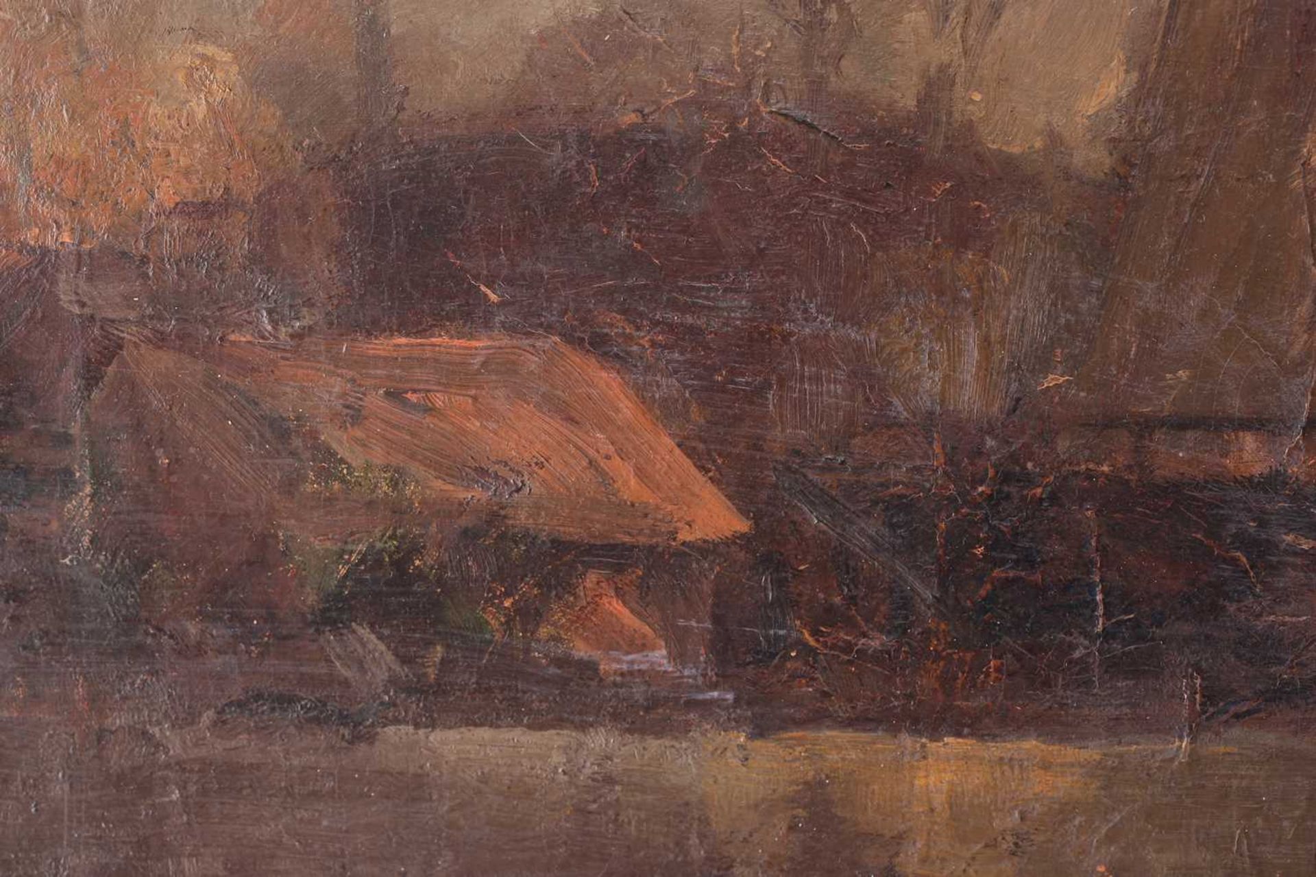 Frederick James Hackman (19th/20th century), 'The Mill, Rye', oil on canvas, mounted in an ornate - Image 12 of 22