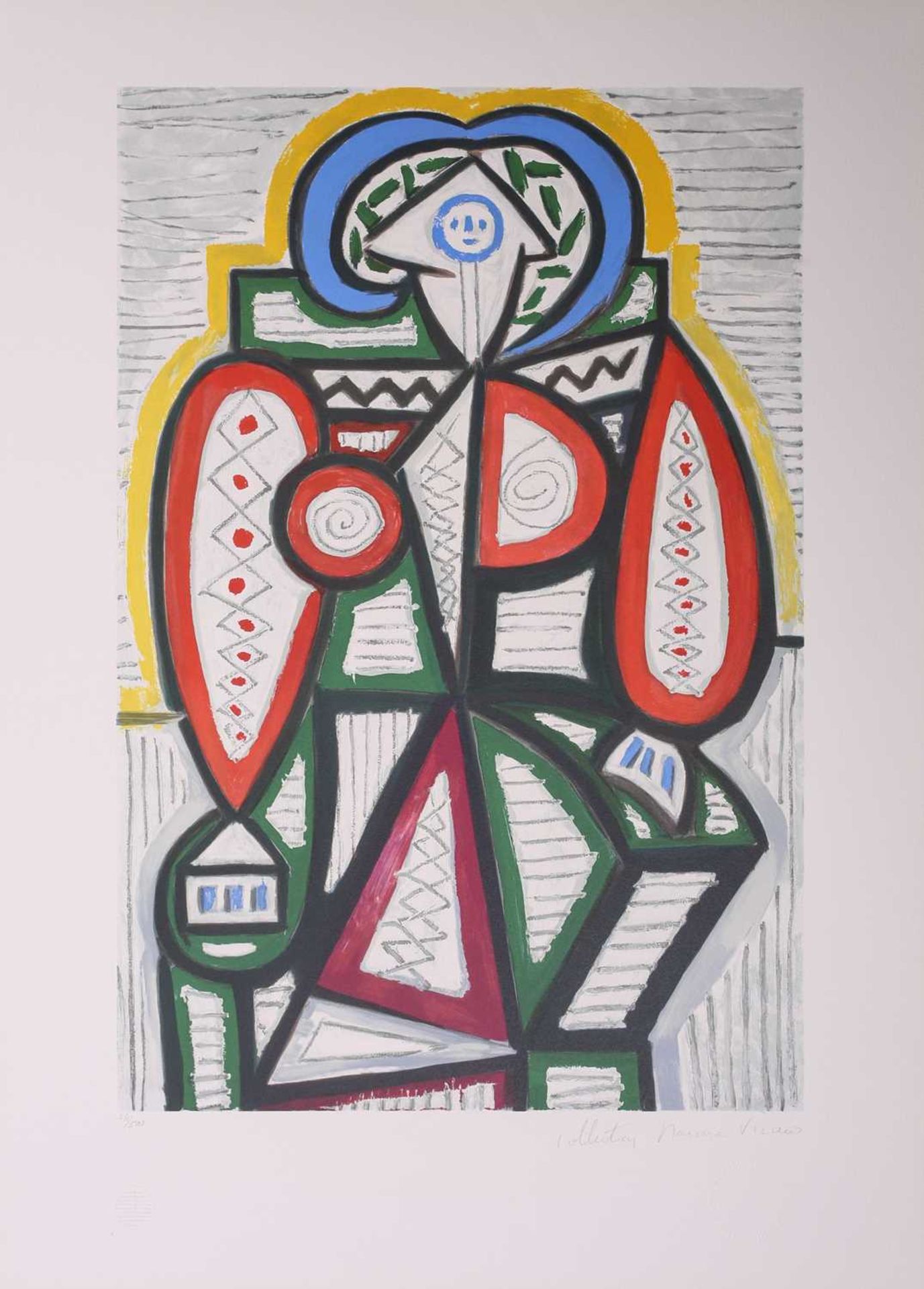 After Pablo Picasso (1881 - 1973) 'Femme Assise', Picasso Estate Collection limited edition colour