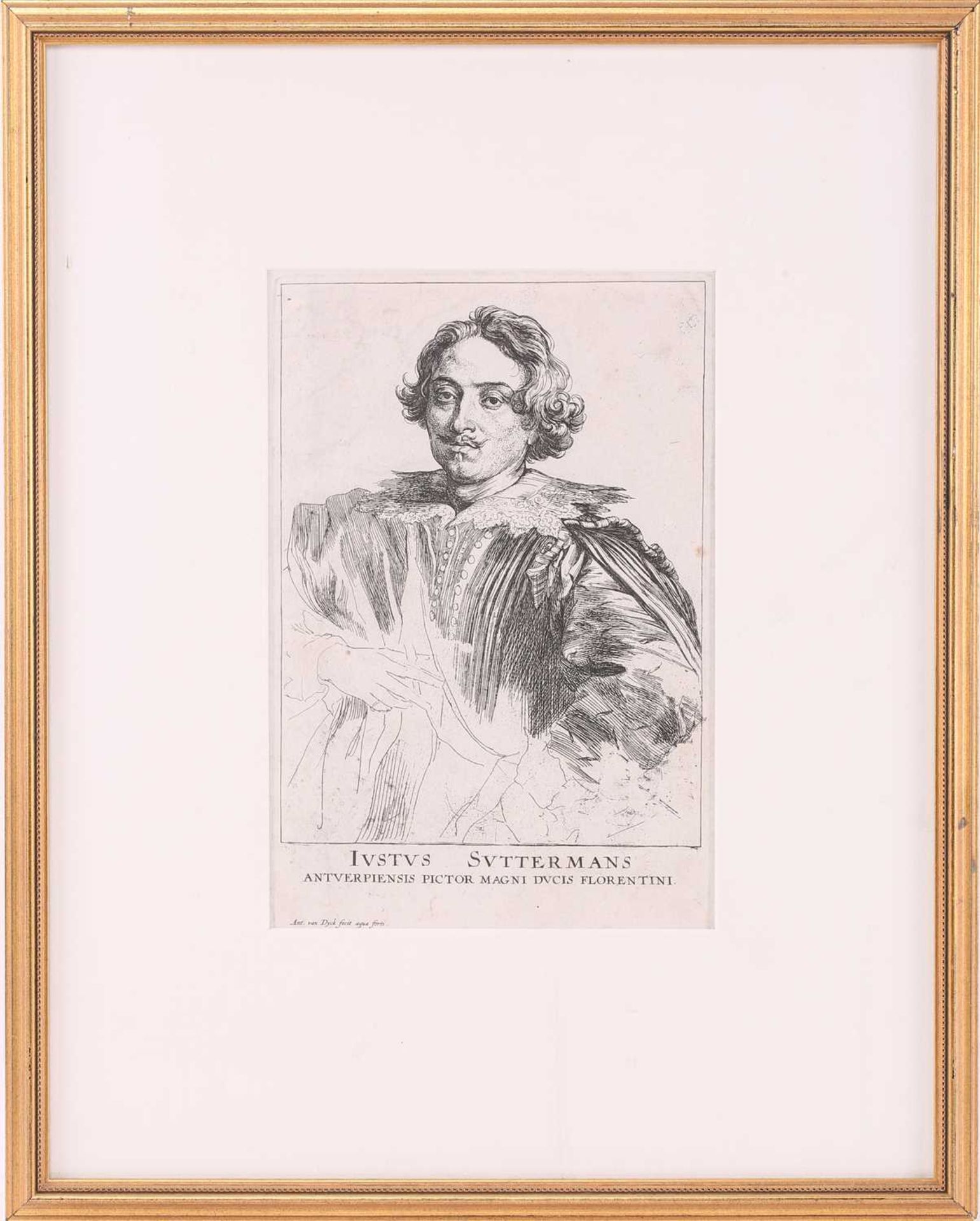 After Sir Anthony Van Dyck (1599 - 1641), ' Justus Suttermans', etching, plate 25cm x 16.5cm - Image 2 of 7