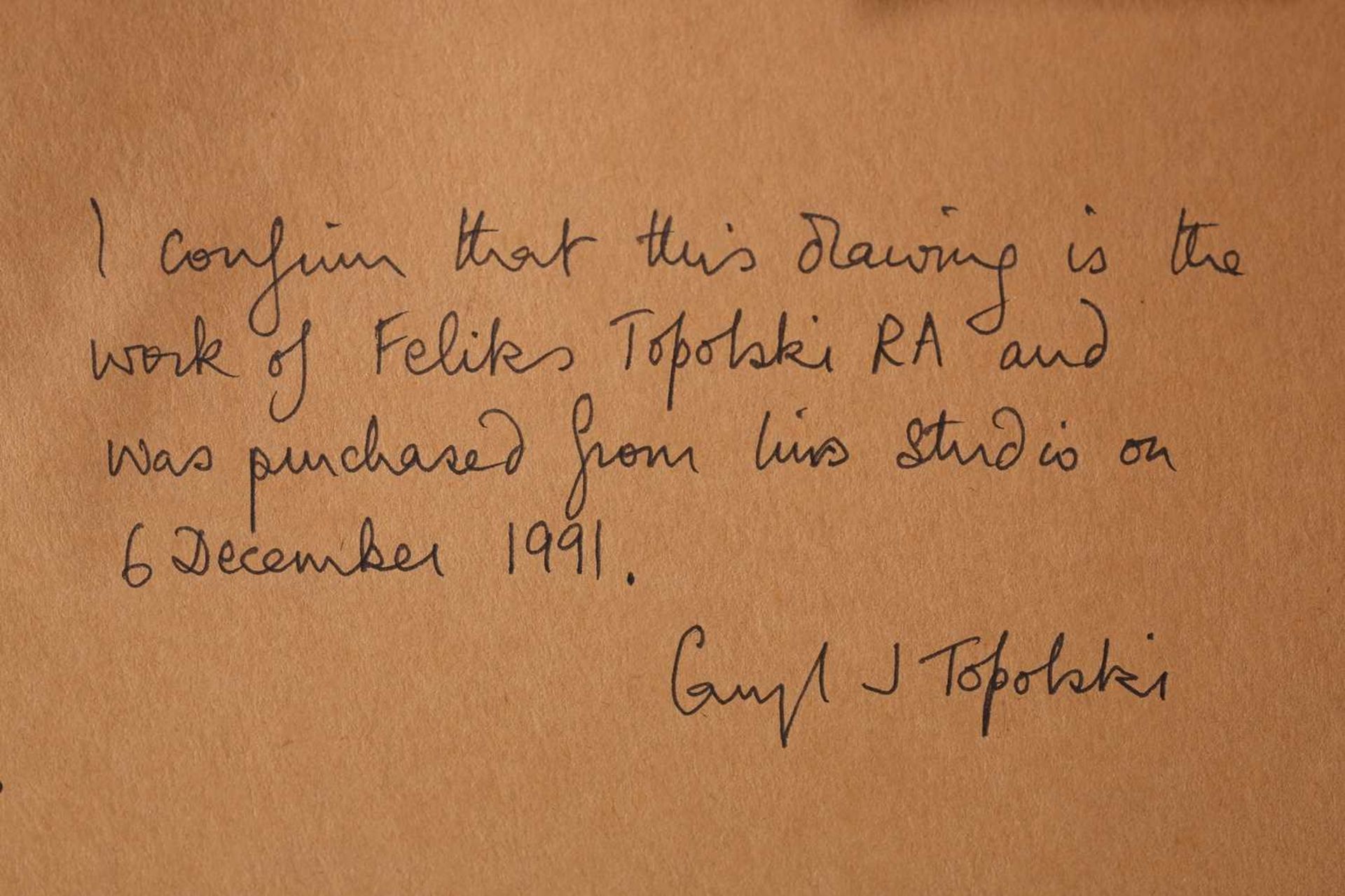 Feliks Topolski RA (1907 - 1989), Procession of Priests, pencil on paper, applied Topolski's - Image 3 of 8