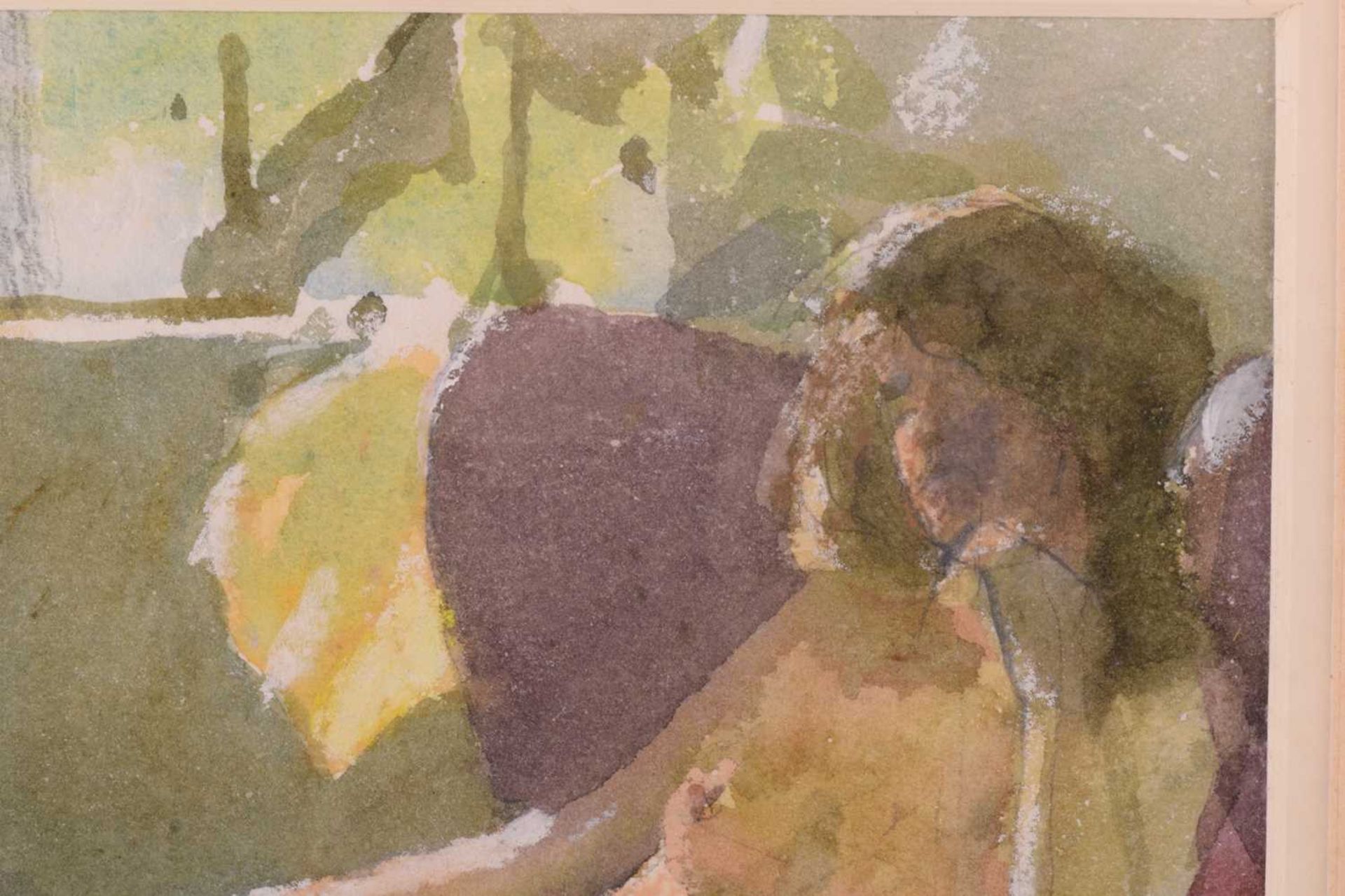 Ken Howard OBE R.A. (1932-2022) British, 'Valerie', depicting a girl reclining nude in a chair, - Image 6 of 11