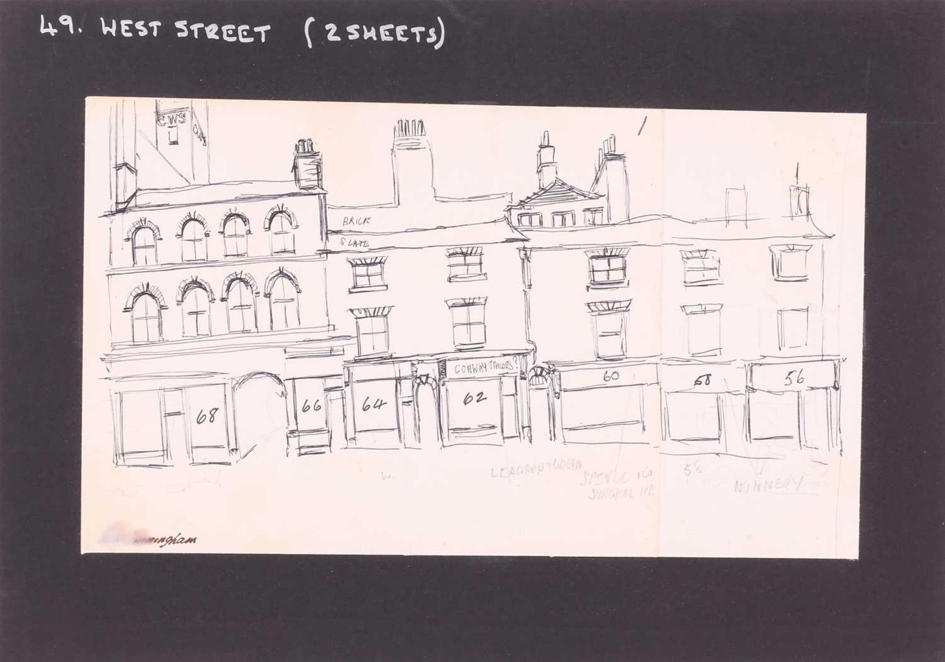 George Cunningham (1924 - 1996), panoramic views of Sheffield streets and the Peak District, - Image 16 of 41