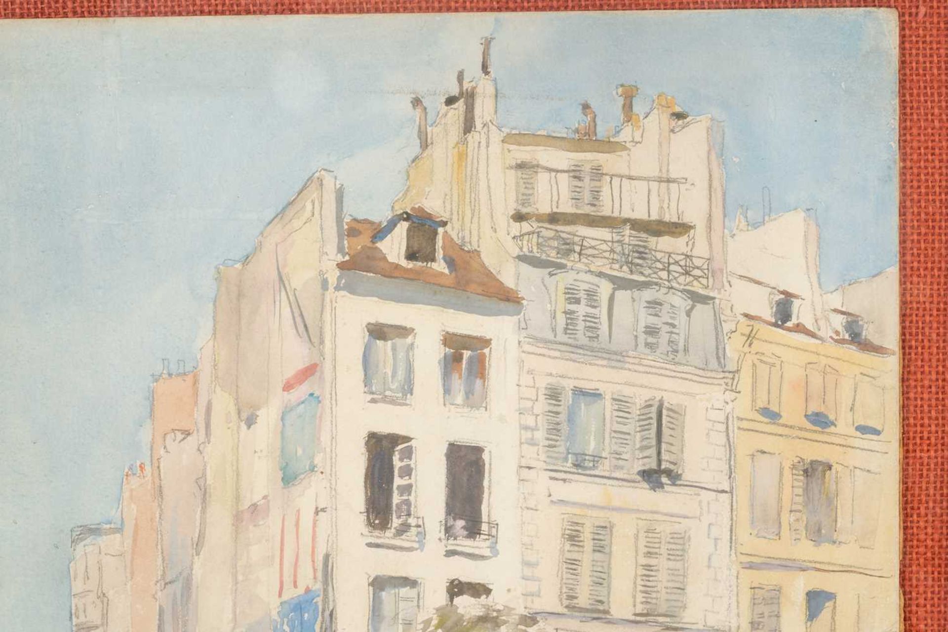 Ernest Procter (1886-1935), Eglisé St. Sulpice, Paris, signed, watercolour on board, 37 x 27 cm, and - Bild 7 aus 10