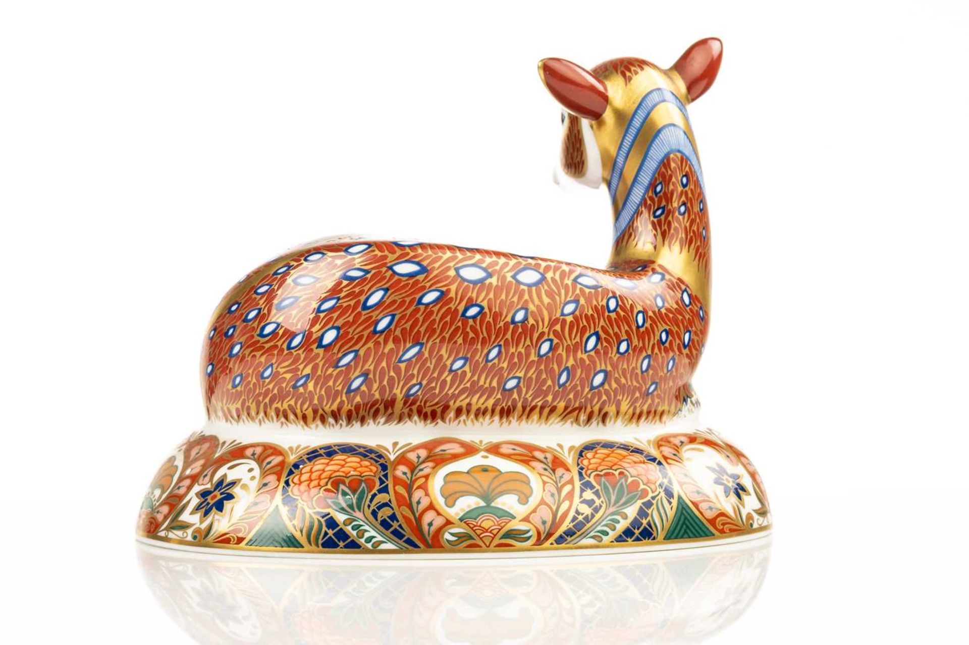 A group of six Crown Derby porcelain paperweights to include A Bull modelled Robert Jefferson, - Image 12 of 17