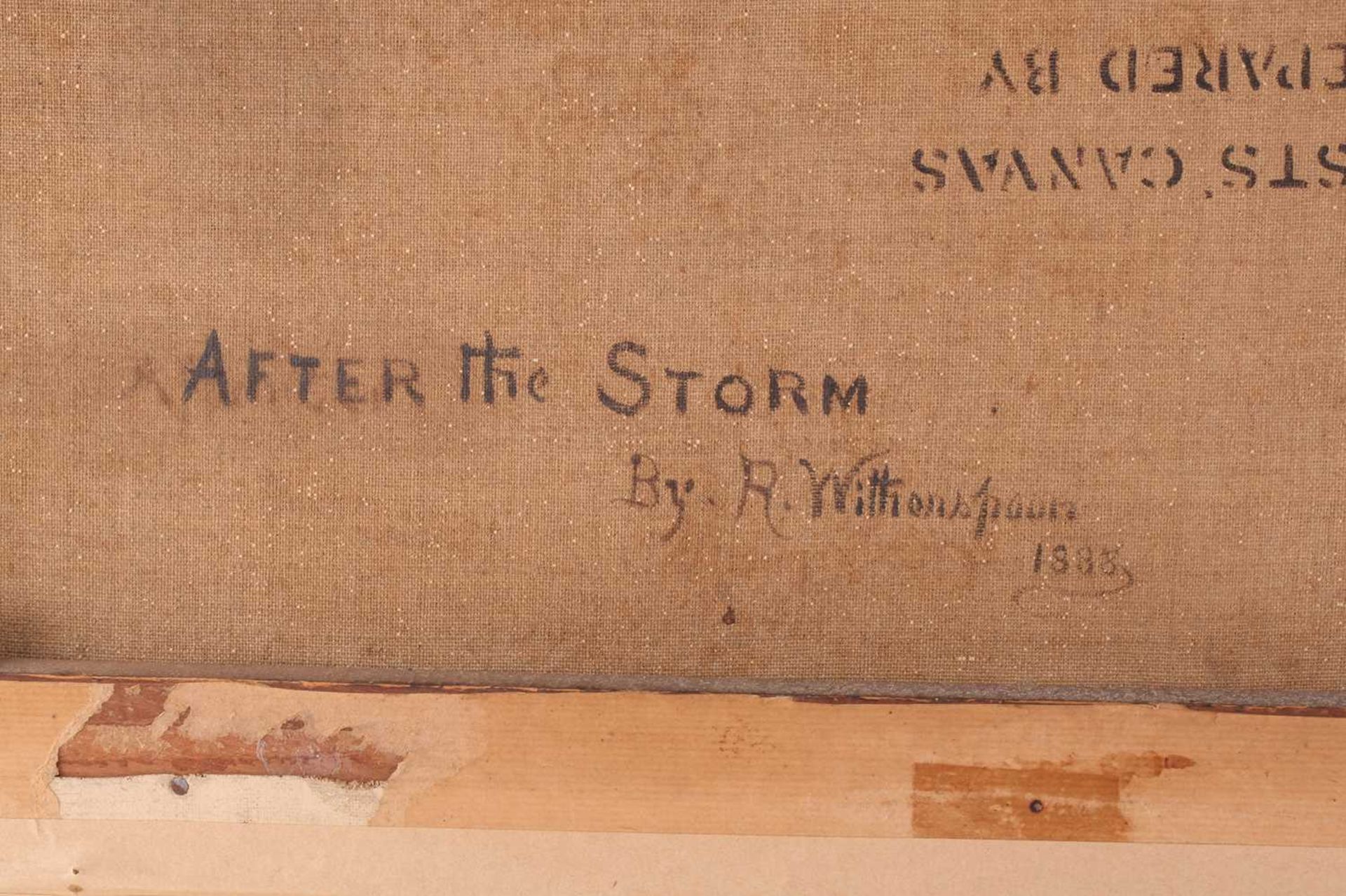 Robert Witherspoon (1842-1917) British, 'After the Storm', Oil on canvas, signed and dated lower - Bild 16 aus 17