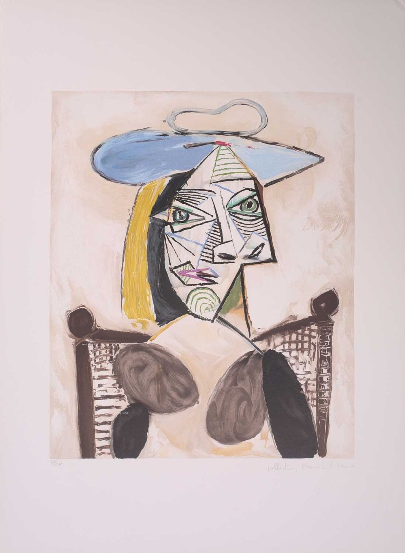 After Pablo Picasso (1881 - 1973) 'Femme au Fauteuil Canne', Picasso Estate Collection limited