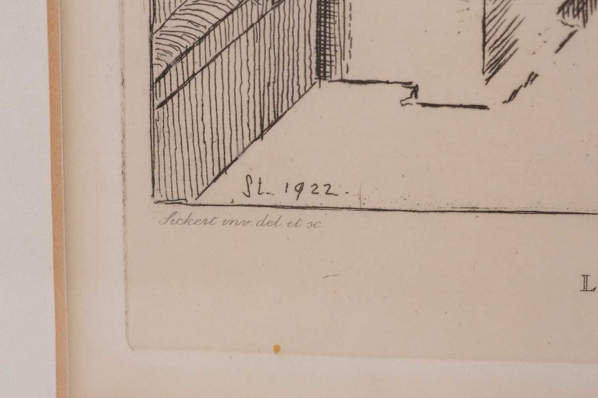 Walter Richard Sickert (1860 - 1942), 'L'Armoire A Glace', etching, initialled and dated SL 1922 and - Bild 8 aus 9