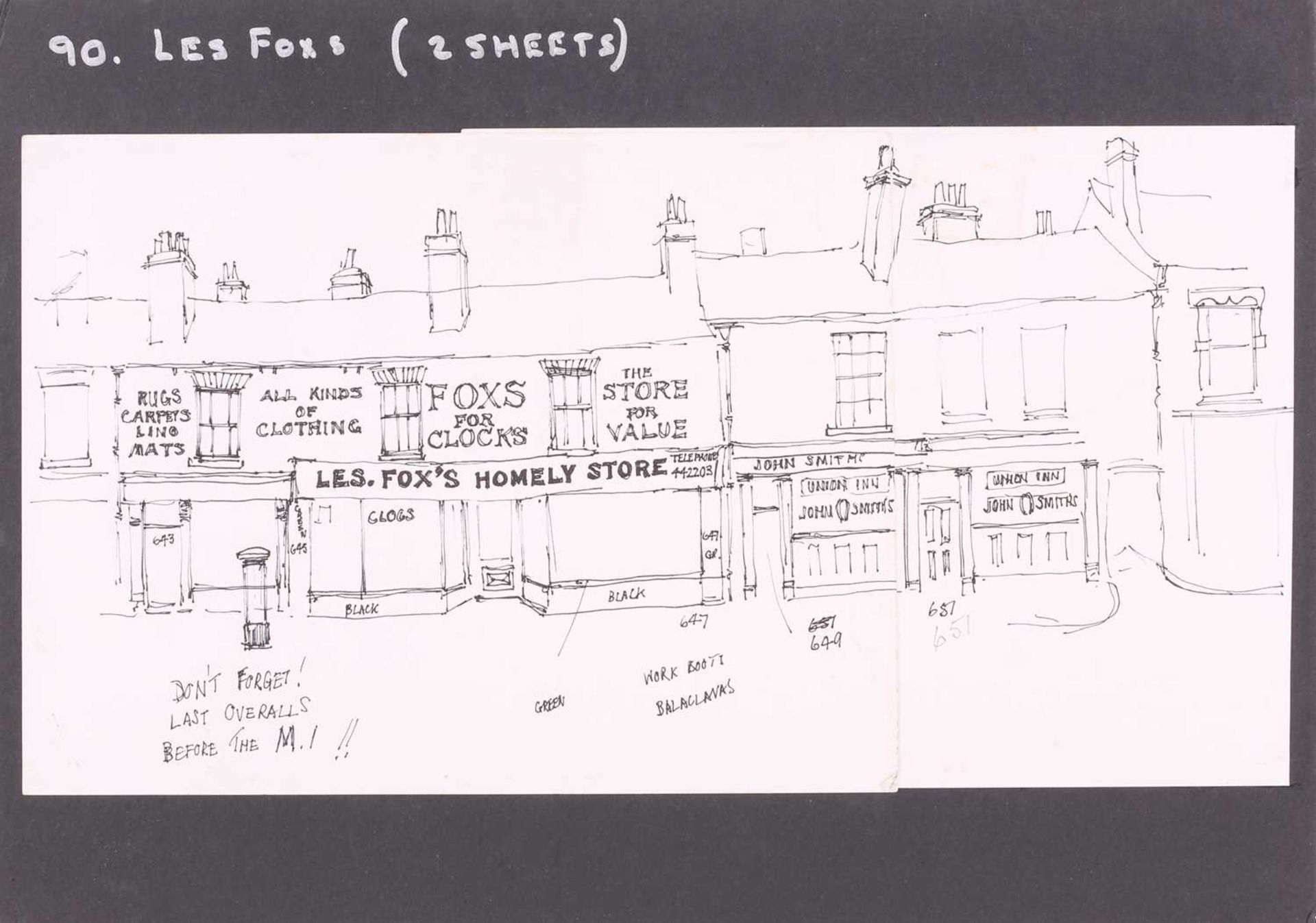 George Cunningham (1924 - 1996), panoramic views of Sheffield streets and the Peak District, - Image 36 of 41