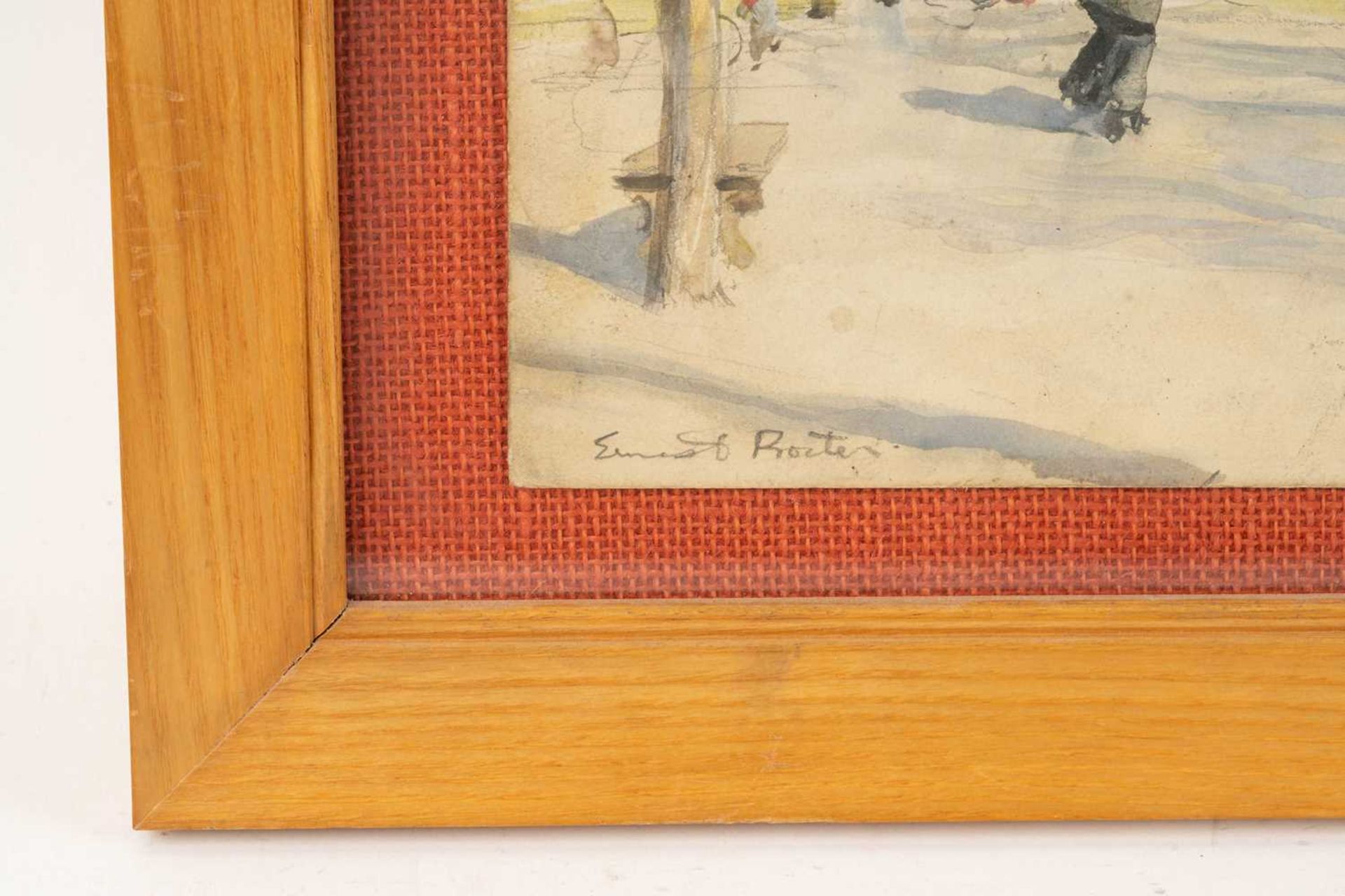Ernest Procter (1886-1935), Eglisé St. Sulpice, Paris, signed, watercolour on board, 37 x 27 cm, and - Bild 6 aus 10