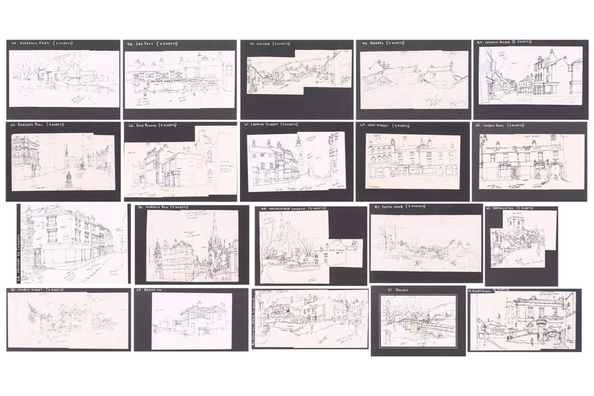 George Cunningham (1924 - 1996), panoramic views of Sheffield streets and the Peak District, - Image 11 of 41