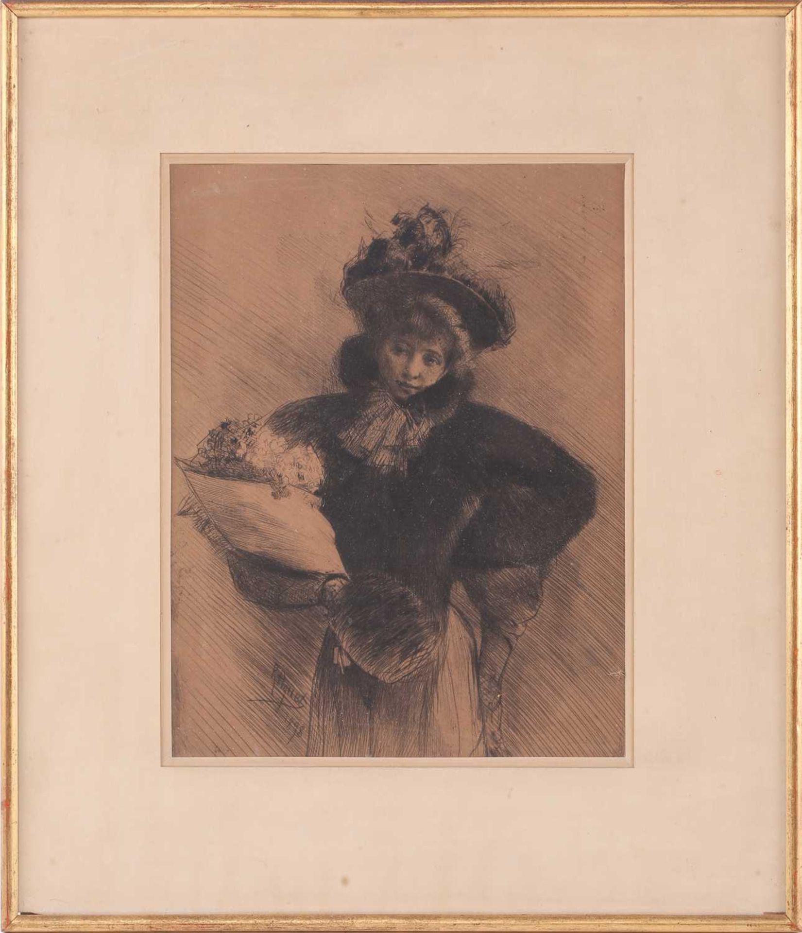 After Anders Leonard Zorn (1860 - 1920) 'Rosita Mauri', etching, signed and dated 89 within the - Image 11 of 19