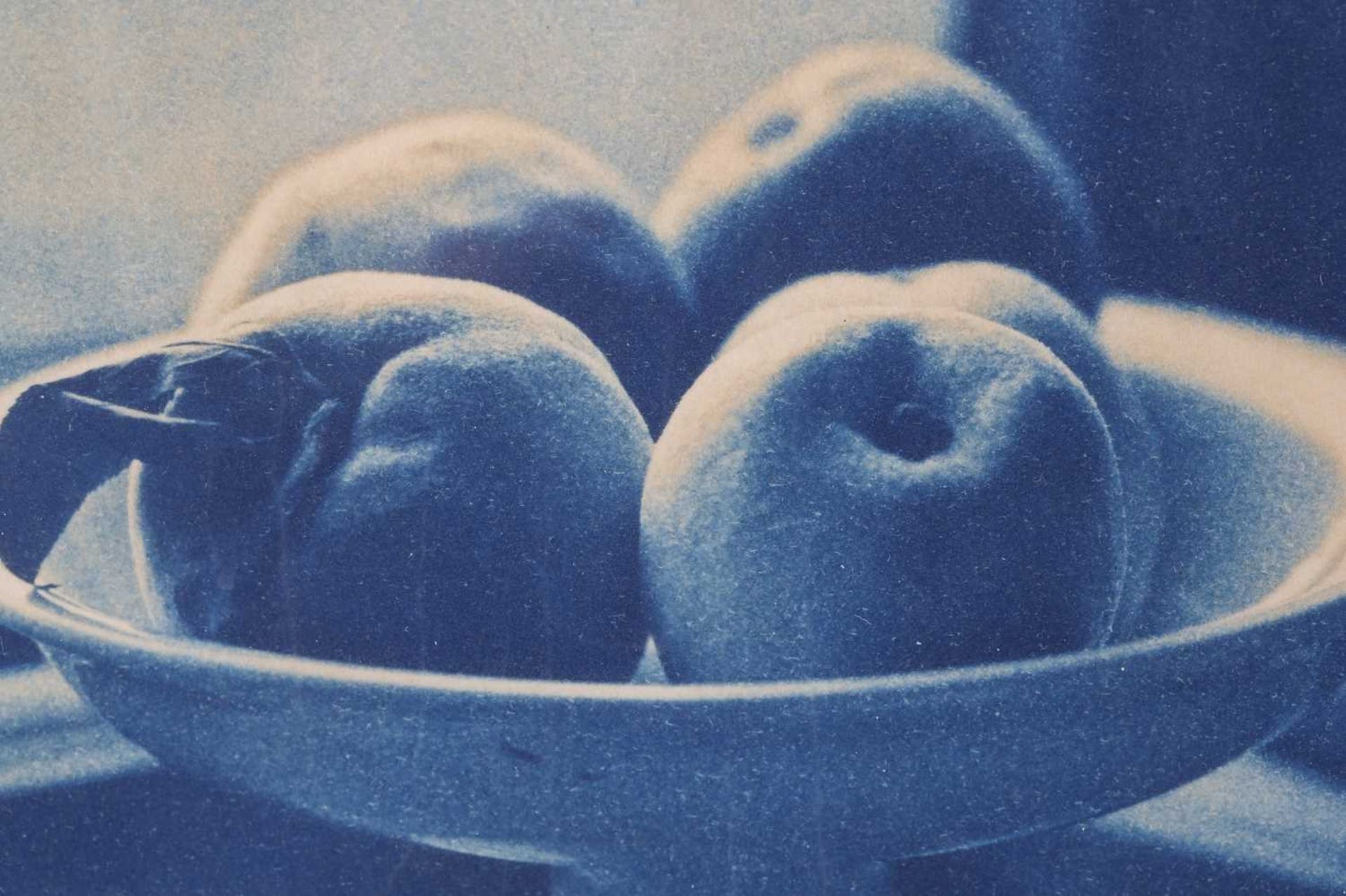 John Dugdale (b.1960) American, 'Four Peaches, Stone Ridge, NY, 1996', cyanotype, signed, dated - Image 3 of 9