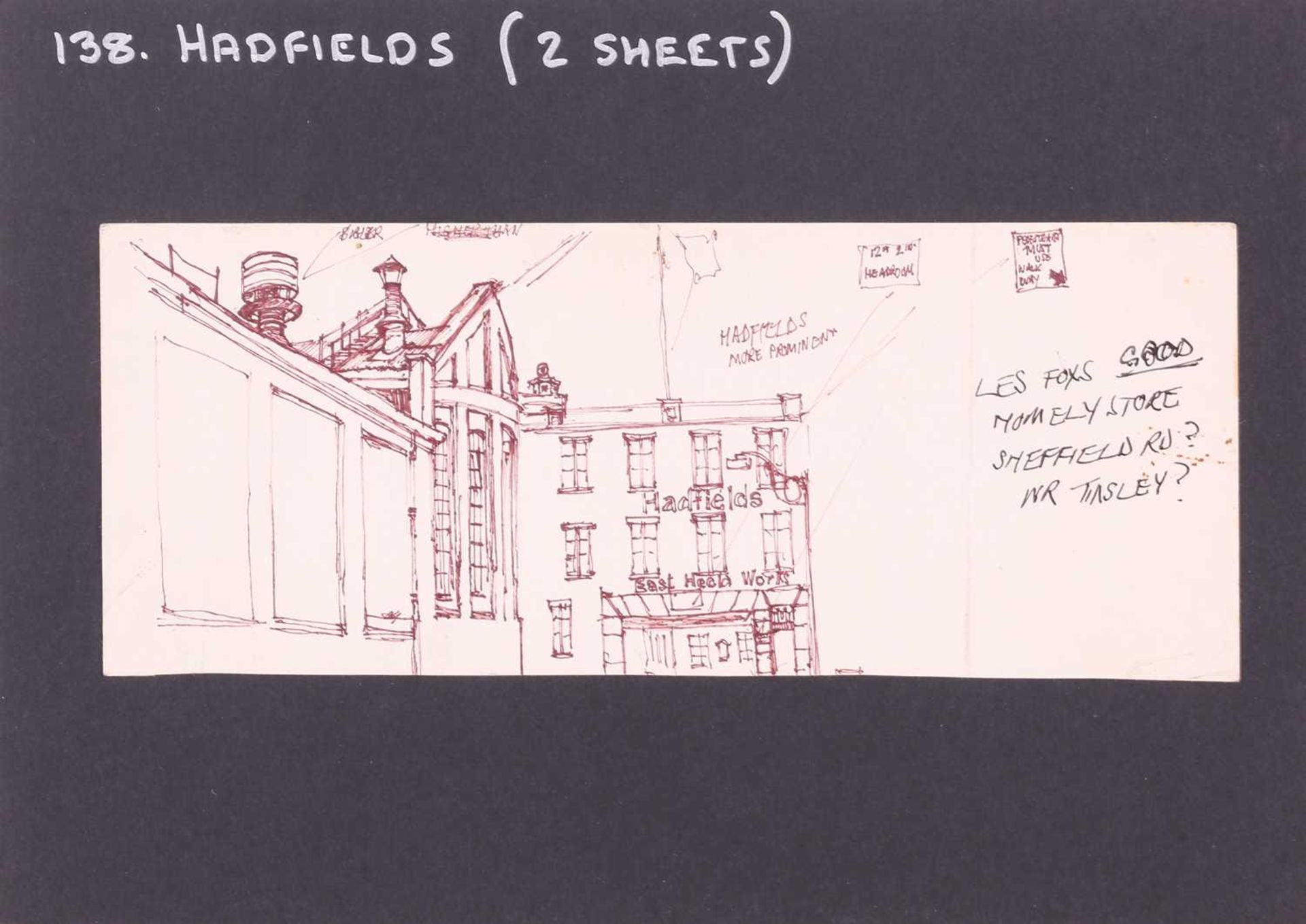 George Cunningham (1924 - 1996), Gentleman guiding ladies across a tram line, signed, pen drawing, - Image 36 of 46