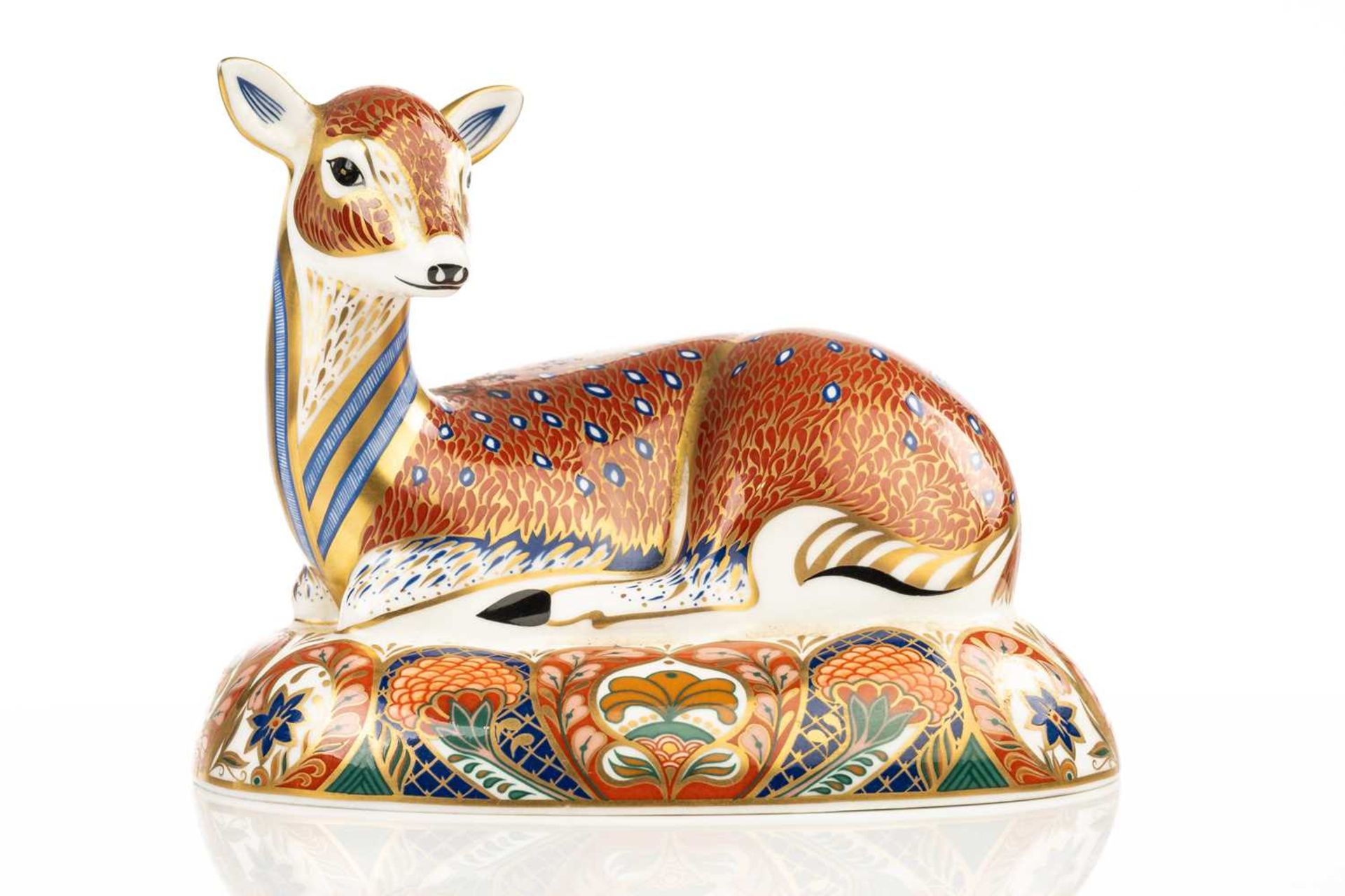 A group of six Crown Derby porcelain paperweights to include A Bull modelled Robert Jefferson, - Image 13 of 17