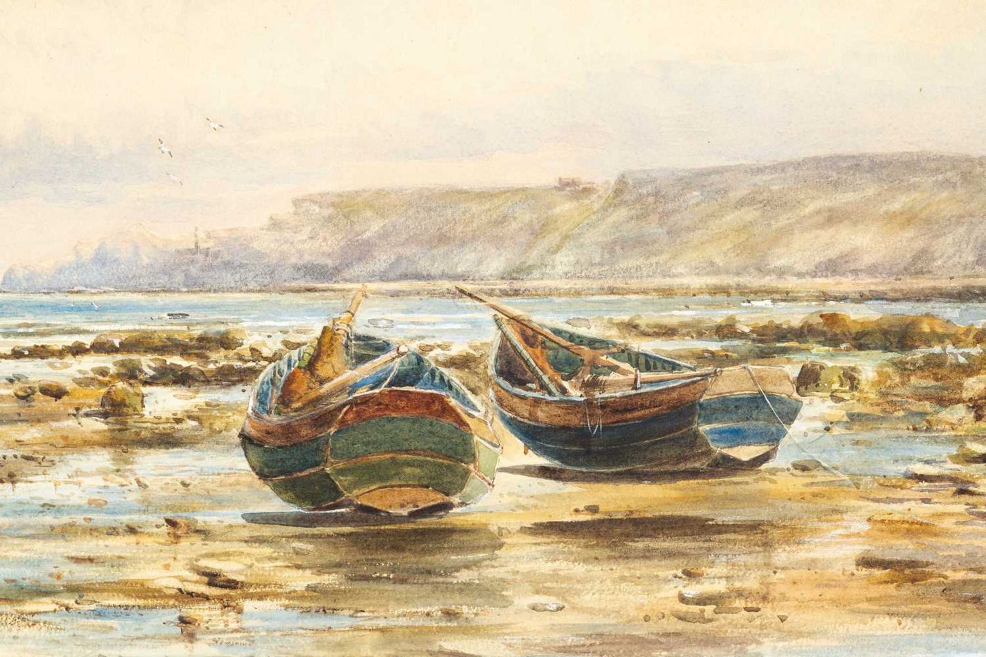 Richard Malcolm Lloyd (1855-1945), Coastal view with boats at low tide, signed and dated 188?, - Image 14 of 15