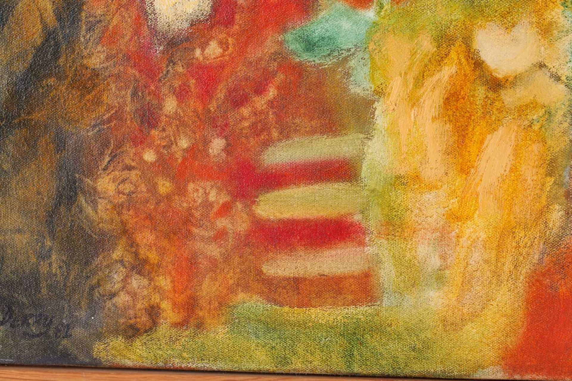 Art Derry (1930 - 1992) Trinidadian British, Abstract in colours, signed and dated 82, dated Jan - Image 6 of 10