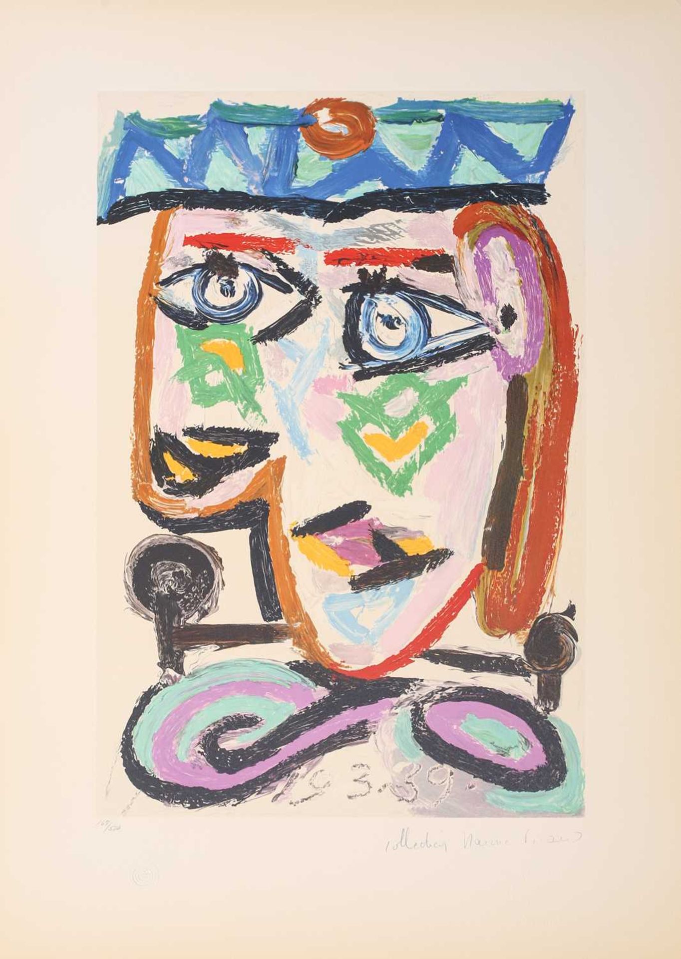 After Pablo Picasso (1881 - 1973) 'Femme au Beret', Picasso Estate Collection limited edition colour