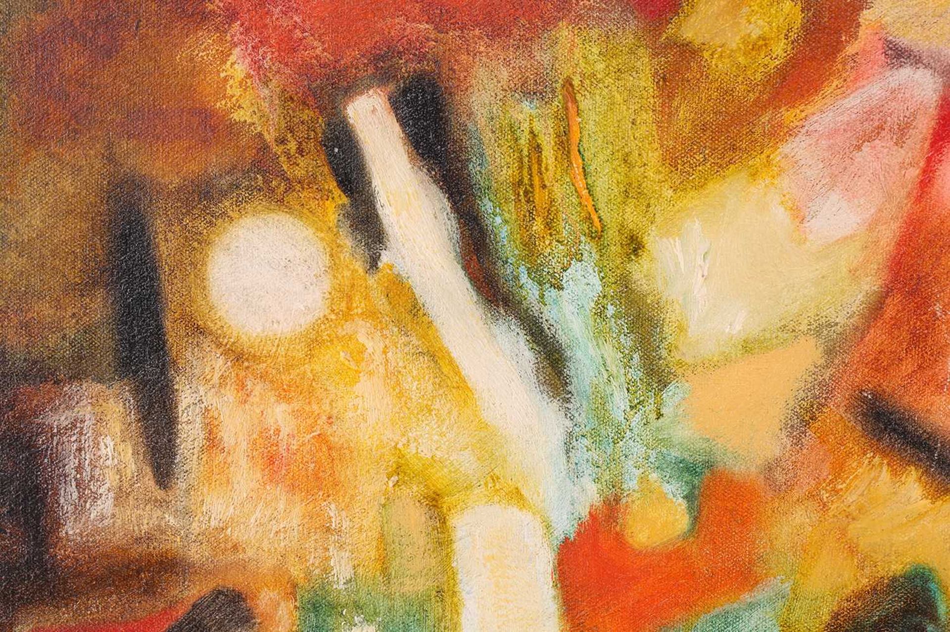 Art Derry (1930 - 1992) Trinidadian British, Abstract in colours, signed and dated 82, dated Jan - Image 7 of 10