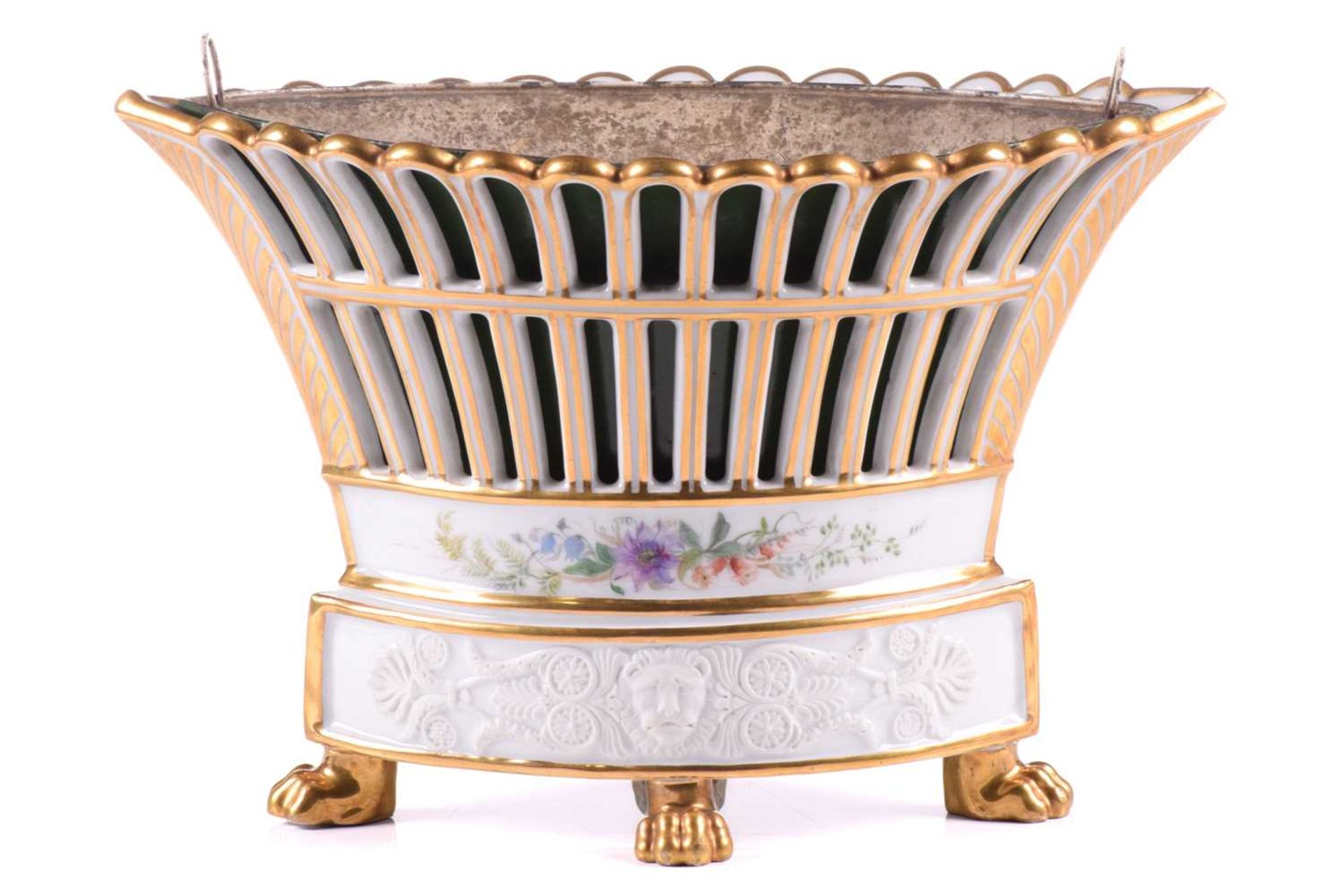 A Vienna bisque porcelain swan sauce boat early 20th century, with a gilded interior, based on an - Bild 10 aus 21