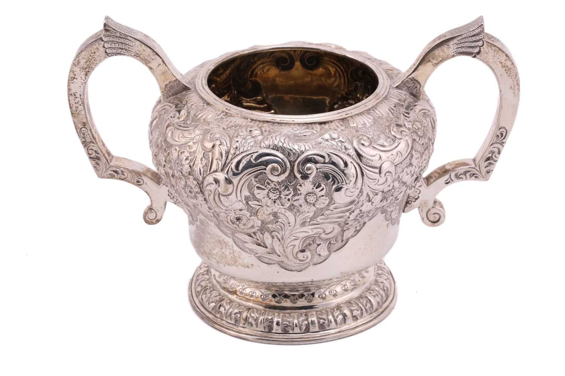 A good quality silver four-piece tea set, Birmingham 1886, comprising a teapot and coffee pot both - Image 13 of 24