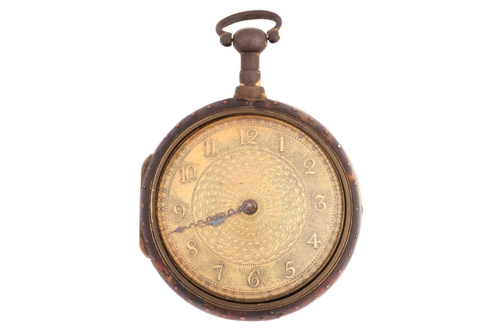 Lawrence of Ipswich; a pair cased fob key wind fusee fob watch with verge escapement, the second - Image 2 of 16