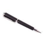 Montblanc John Lennon ballpoint pen the black resign grooved barrel with twist action, the white