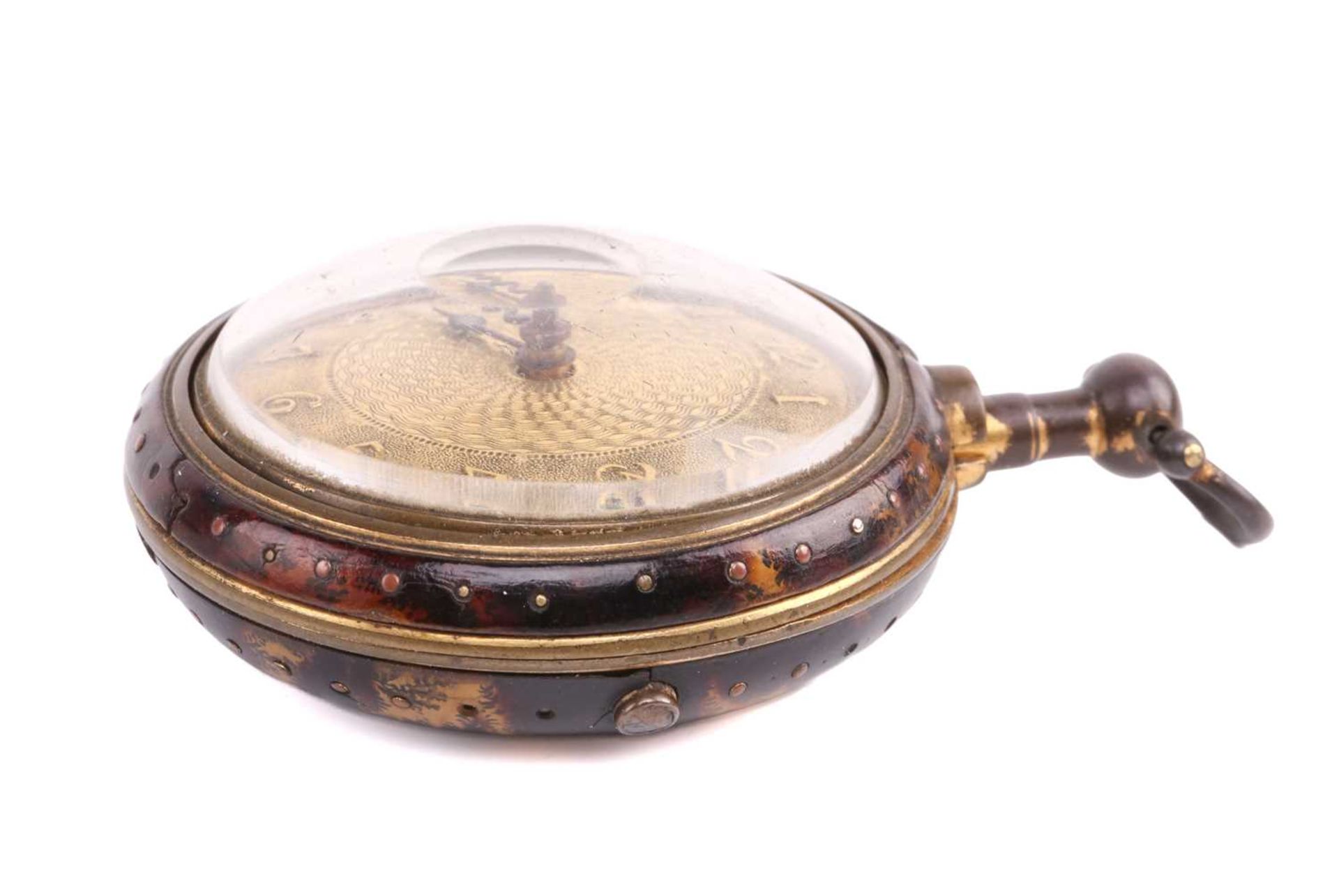 Lawrence of Ipswich; a pair cased fob key wind fusee fob watch with verge escapement, the second - Image 4 of 16