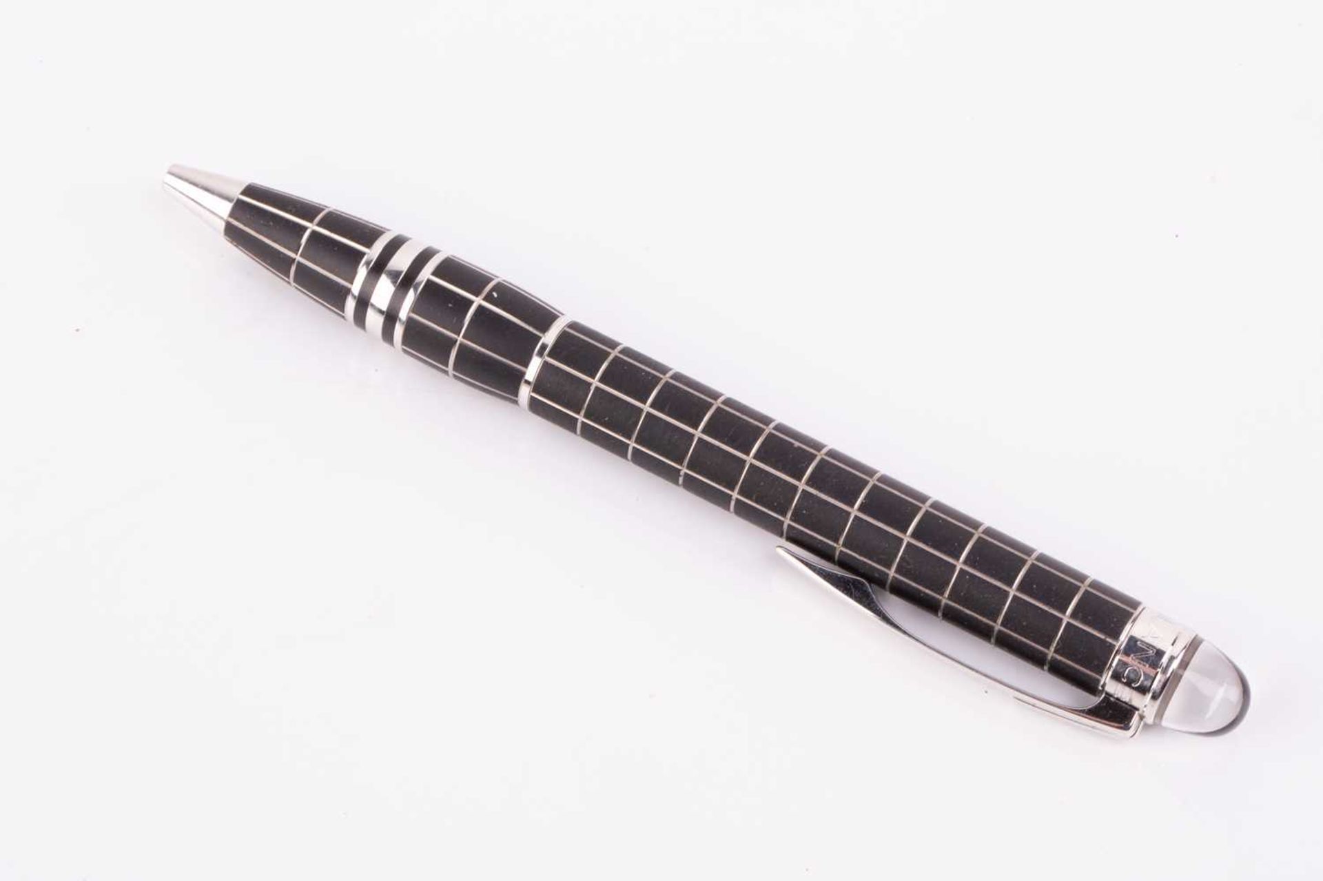 Montblanc StarWalker ballpoint pen, the twist-action rubber and white tone barrel with floating - Image 2 of 5