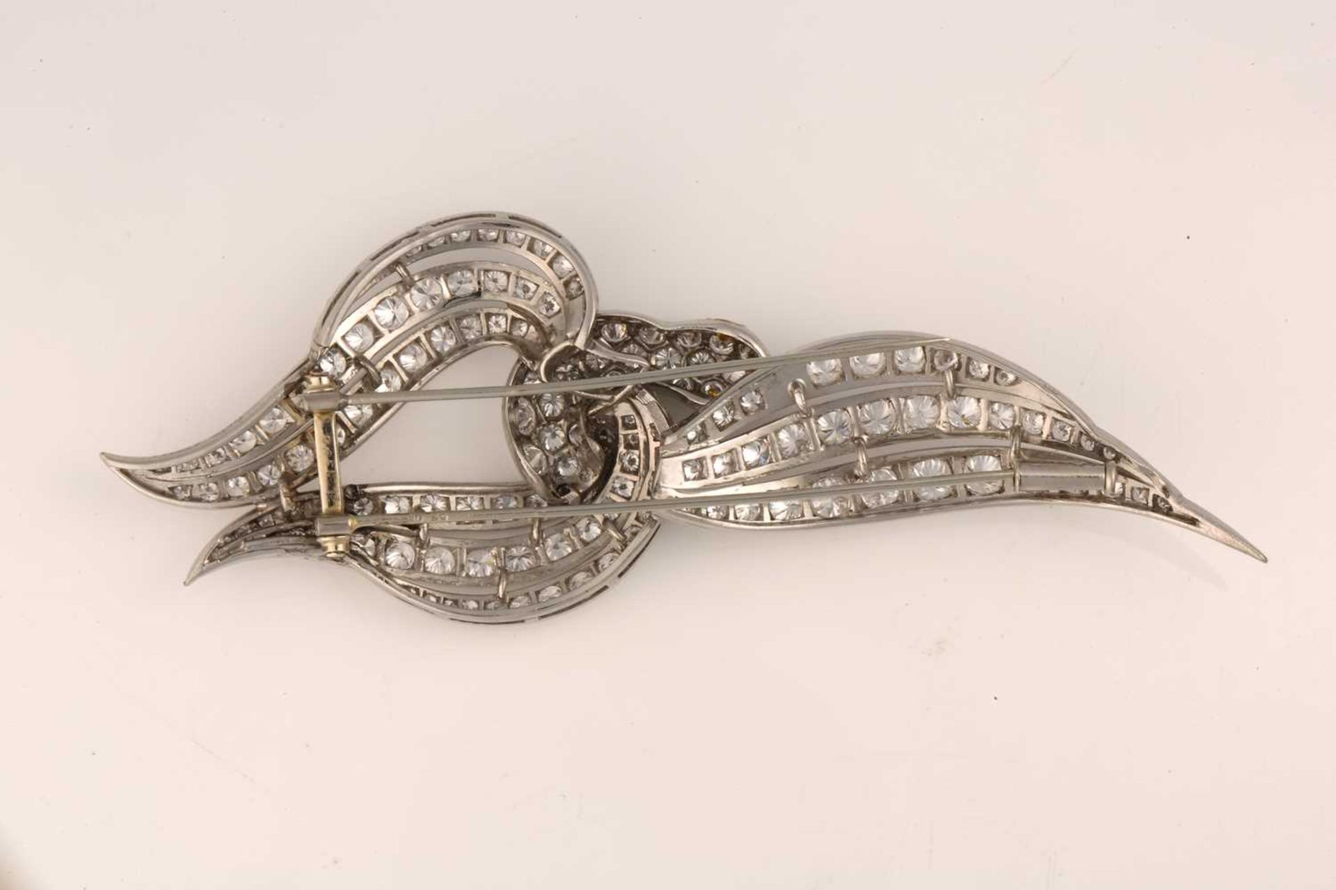 Pierre Sterlé - a diamond brooch in the form of a stylised bird, circa 1960, designed as a swan head - Image 3 of 3