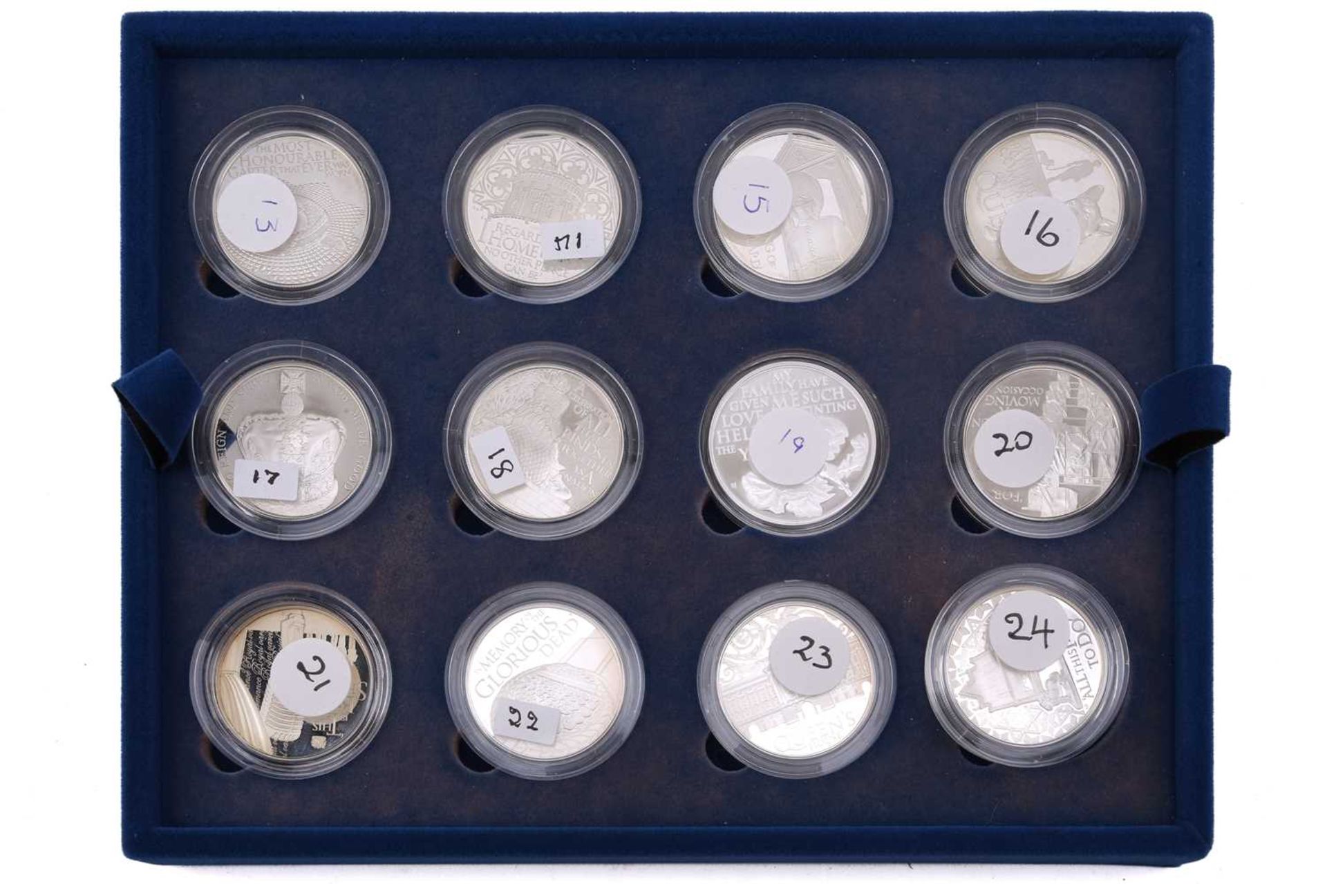 Royal Mint - The Queens 2012 Diamond Jubilee collection, twenty four silver encapsulated coins, in - Image 2 of 7