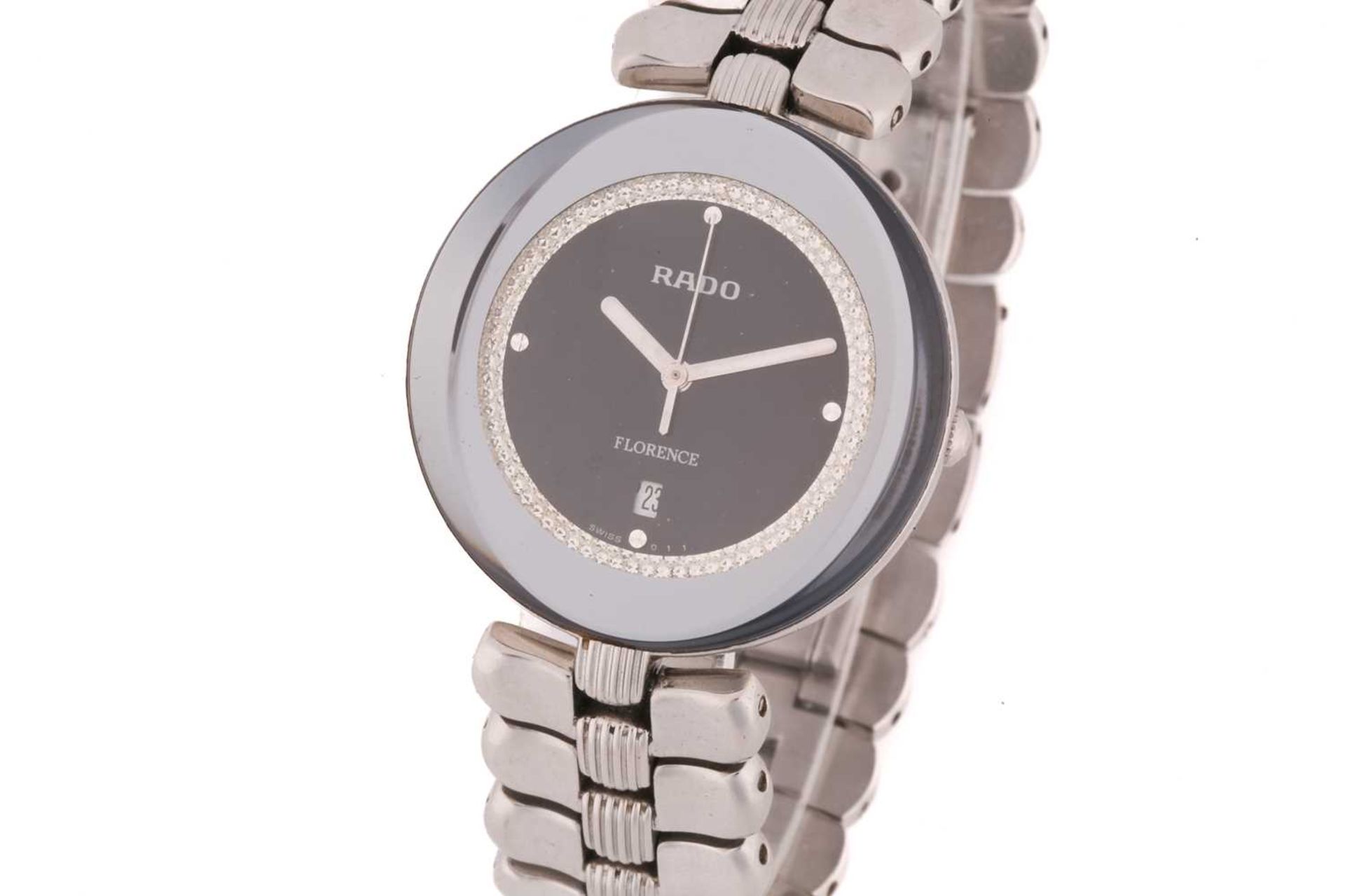 A Rado Florence lady's wrist watch, featuring a swiss made quartz movement in a steel case measuring - Image 2 of 8