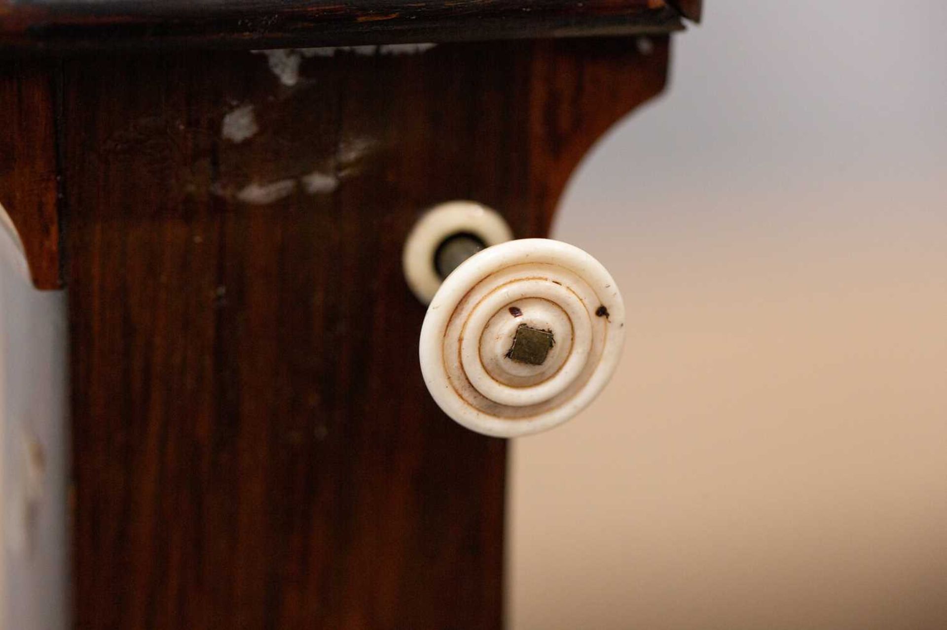 A Victorian rosewood Marine stick barometer, an ivory label above the gauge reads 'Cairns, 13 - Image 7 of 8