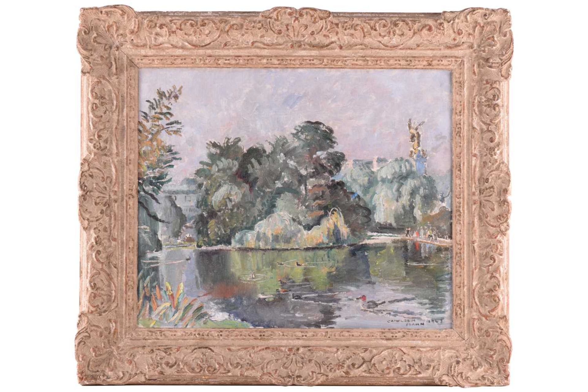 Cathleen S Mann (1896-1959), St James’ Park, signed and dated 1943, oil on canvas, 50 x 60cm,