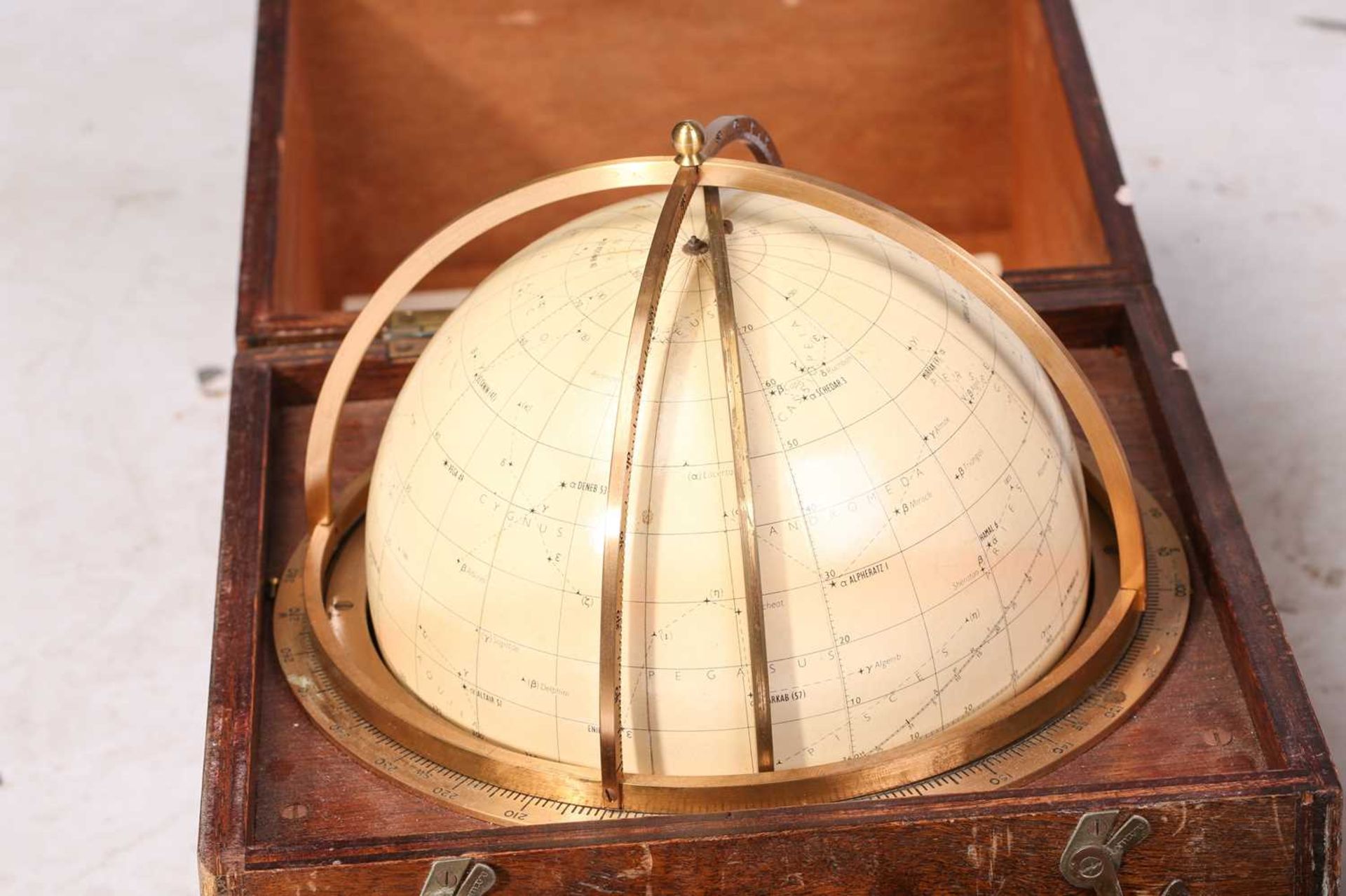 A Kelvin & Hughes 'Epoque' Star Globe (1975 Twilight Setting Pattern), boxed with a lacquered - Image 10 of 14