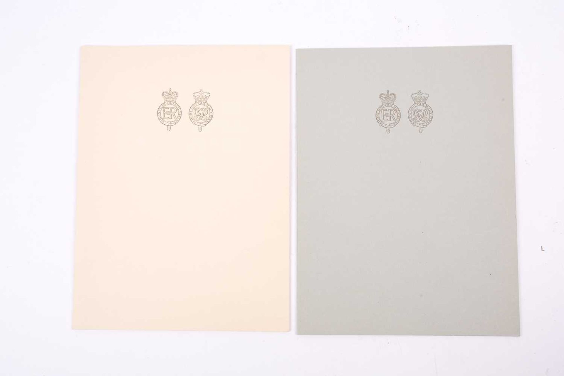 Queen Elizabeth II and Prince Philip: a 1962 Christmas card from the Royal couple, embossed - Image 3 of 10