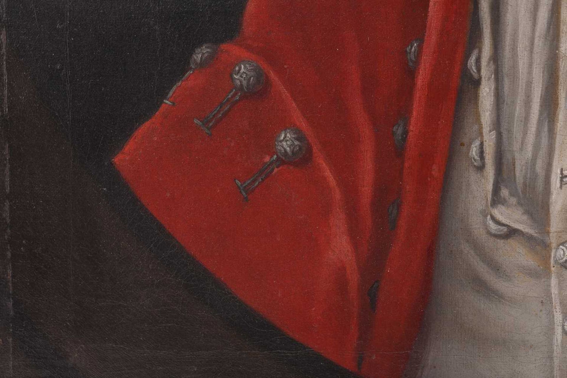 Manner of Sir Godfrey Kneller (1646 - 1723), Half-length portrait of a boy wearing a red jacket, - Image 14 of 19