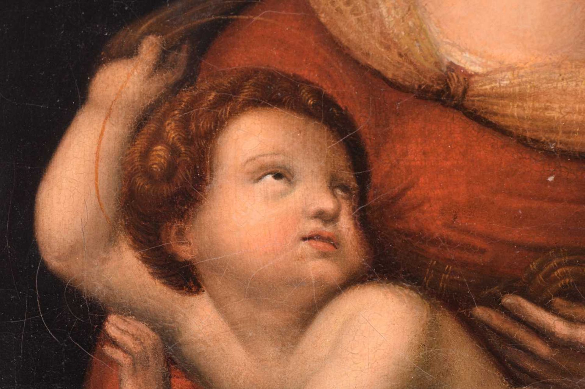 18th-century Italian school, after Raphael, 'The Bridgwater Madonna', unframed oil on canvas, 48 - Image 7 of 9