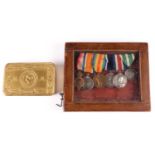 A WWI medal group, to 196385 W. A. Finch, SH. CPL, Royal Navy, comprising: 1914-15 Star, War