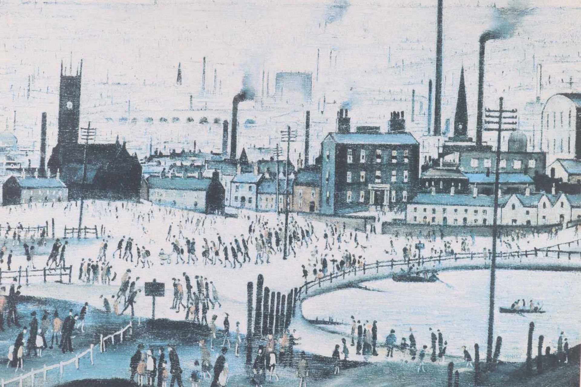 Laurence Stephen Lowry RA (1887-1976) British, 'An Industrial Town', limited edition print, signed - Image 10 of 12