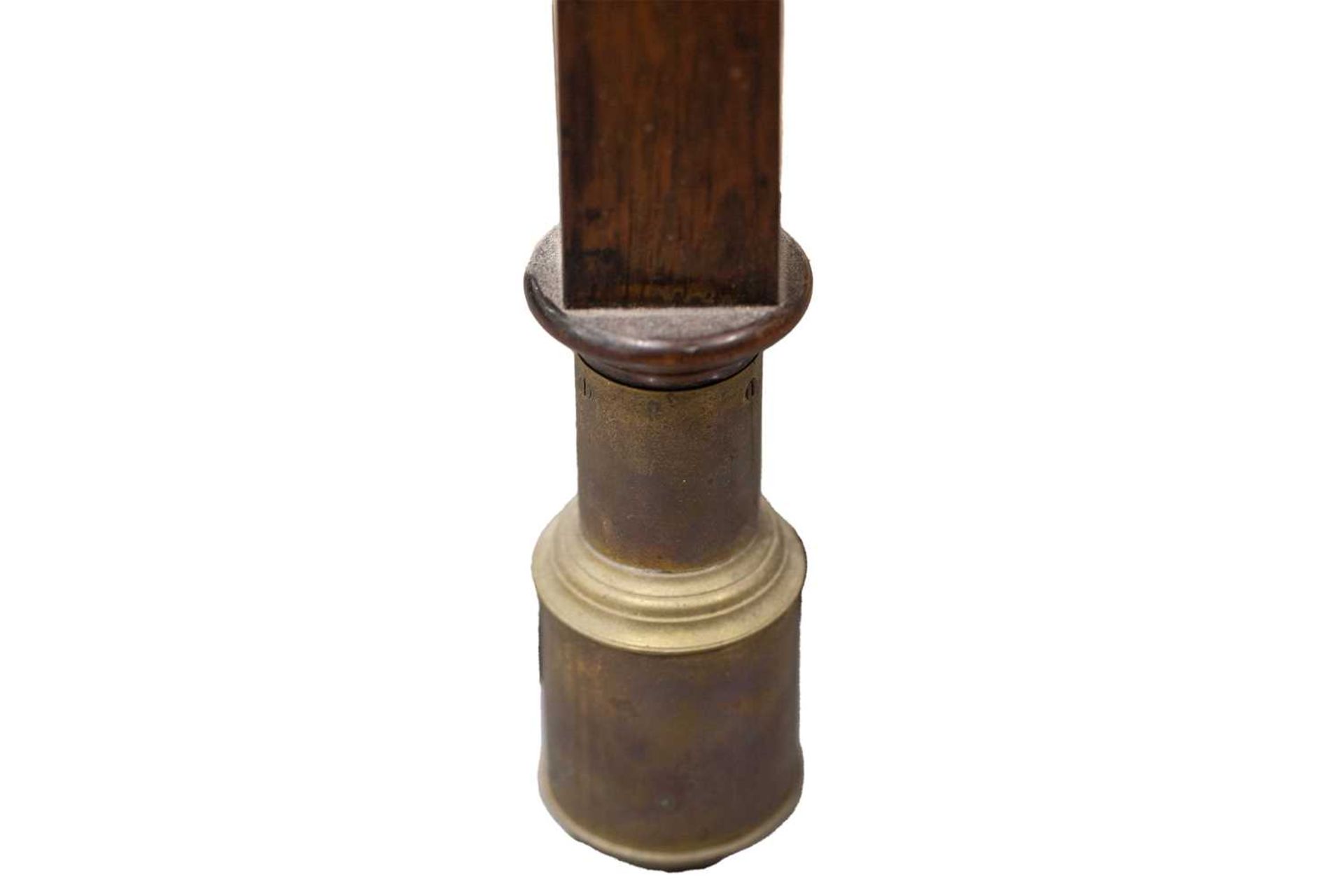 A Victorian rosewood Marine stick barometer, an ivory label above the gauge reads 'Cairns, 13 - Image 6 of 8