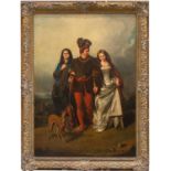 After John Faed (1819-1902), The Cruel Sister, oil on canvas, 123 x 87cm, framed Overall appears