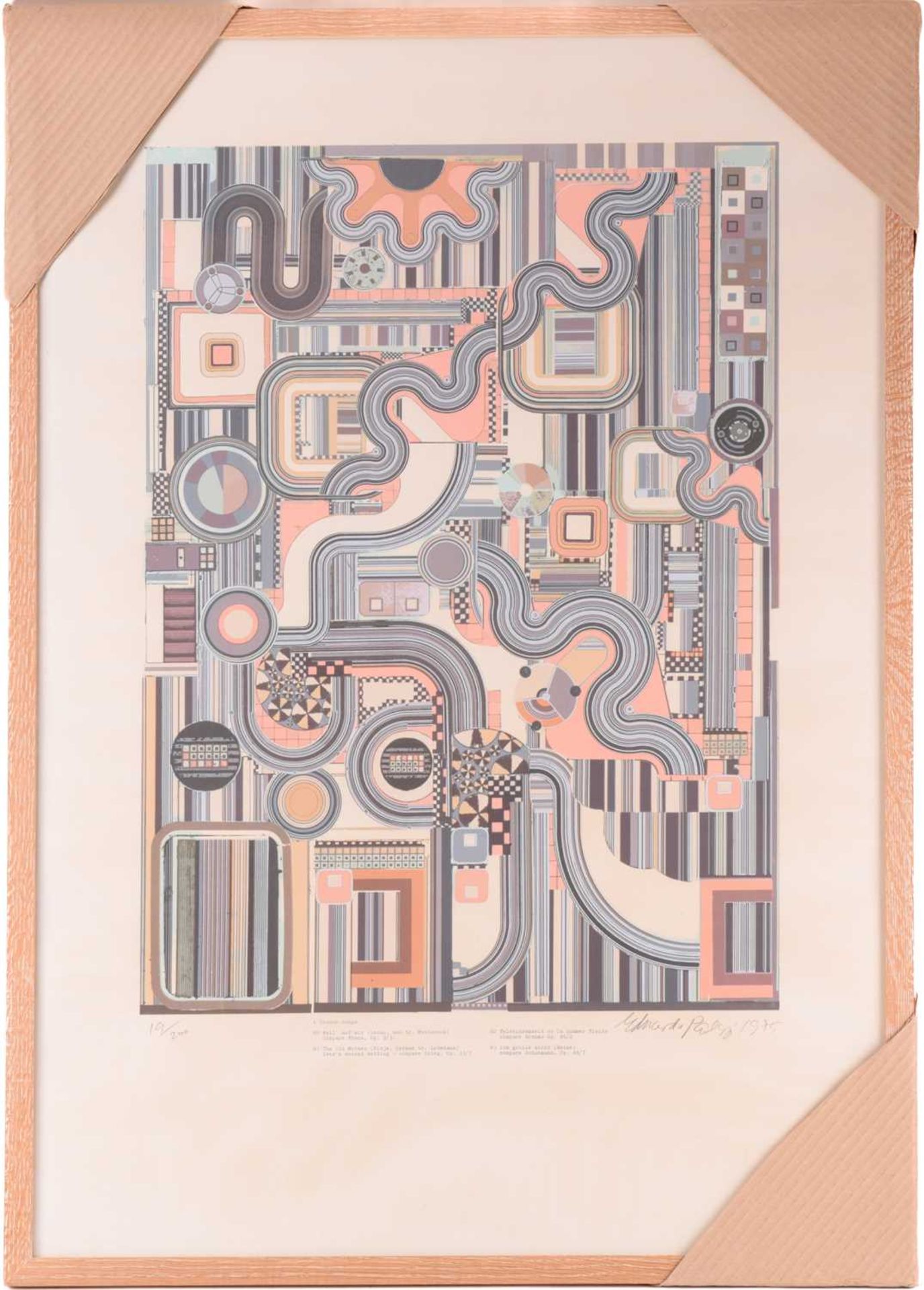 Sir Eduardo Paolozzi (1924 - 2005), 4 German Songs (from the Calcium Light Night series), signed and