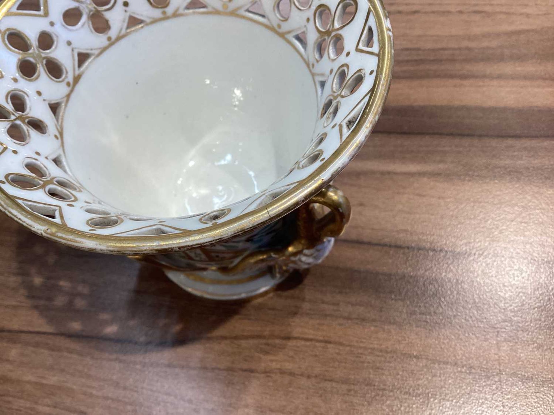 A Vienna bisque porcelain swan sauce boat early 20th century, with a gilded interior, based on an - Image 20 of 21