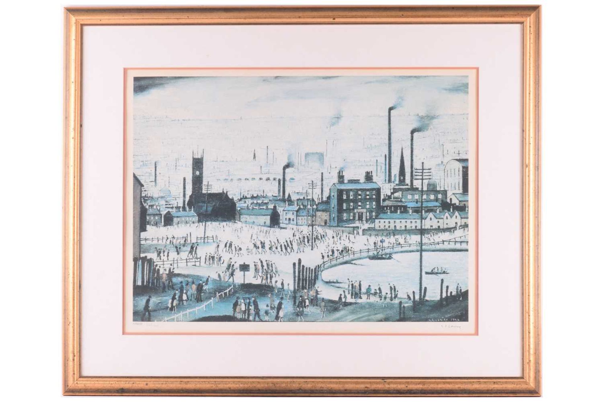 Laurence Stephen Lowry RA (1887-1976) British, 'An Industrial Town', limited edition print, signed